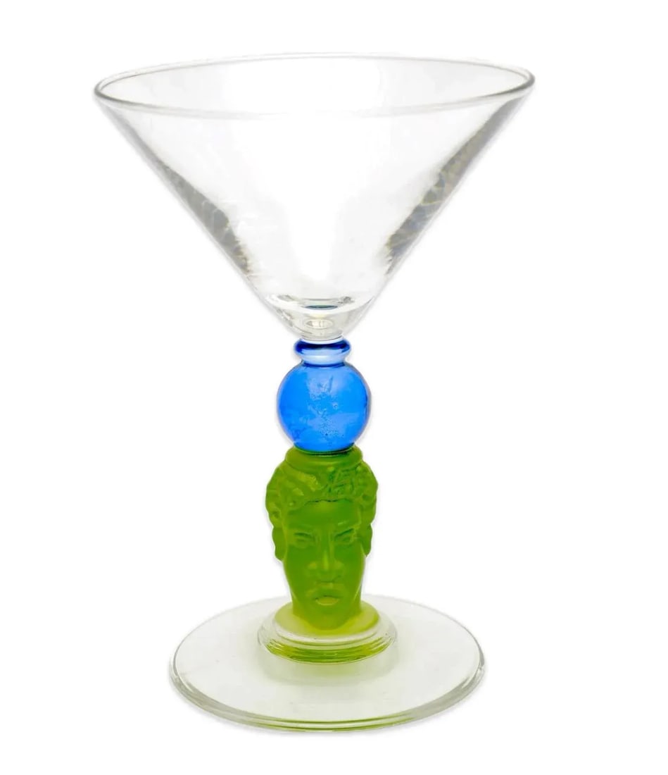 1990s Richard Jolley Signed Martini Glasses- Set of 4 - 4