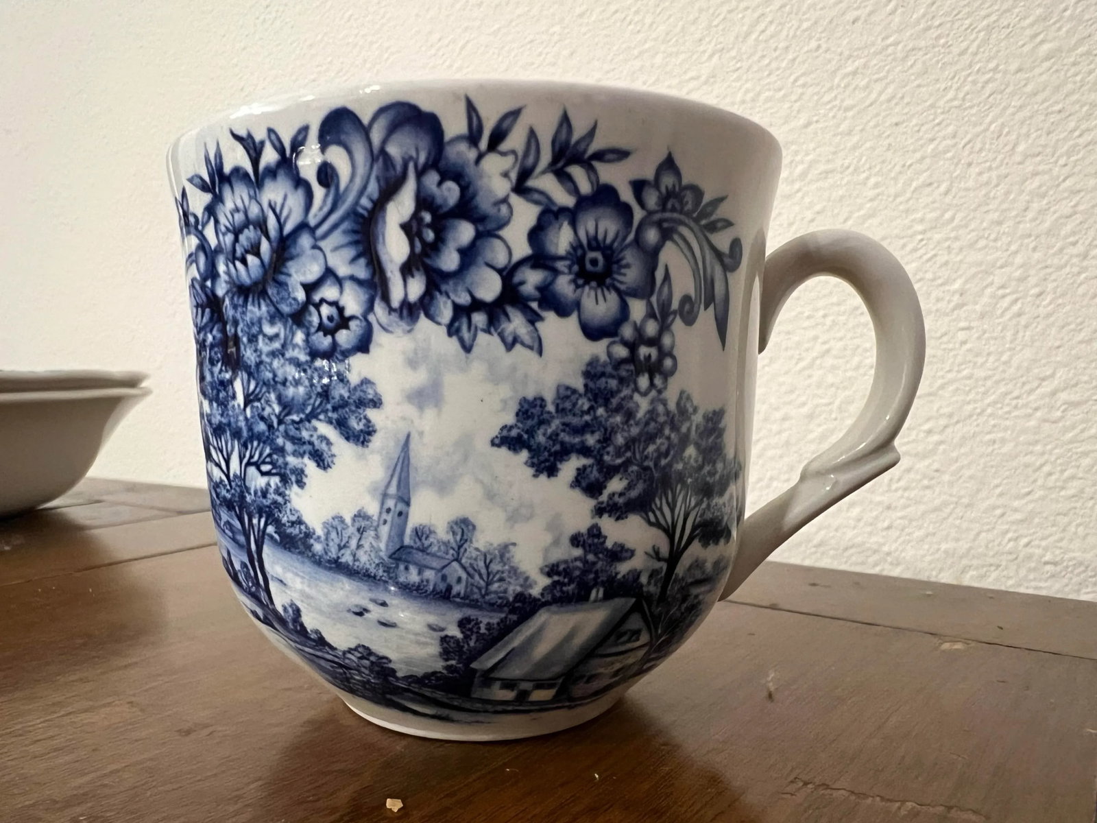 1980s Vintage Blue Country Scene by Myott Meakin Staffordshire Set- 10 Pieces - 12