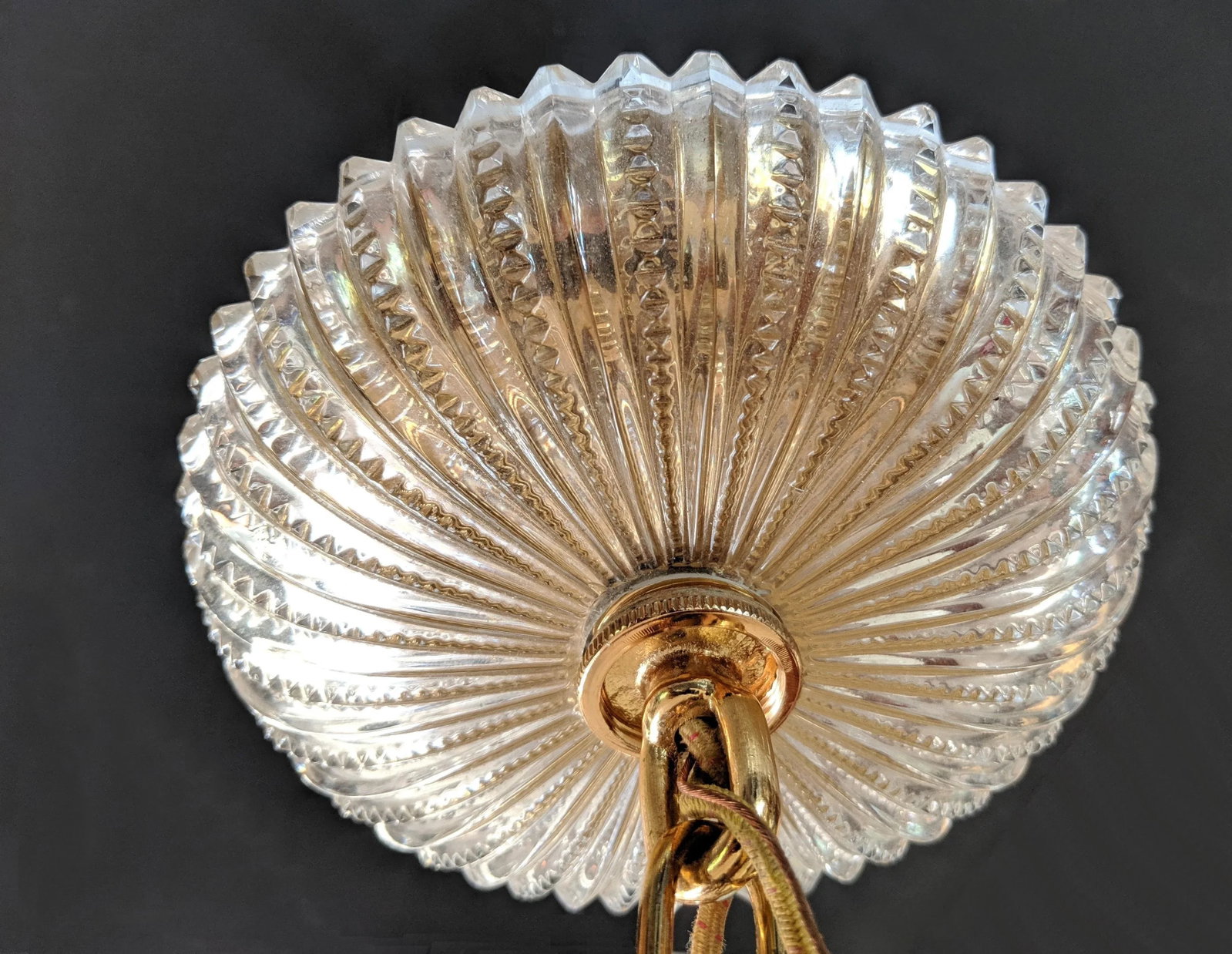 1970s Crystal and Gilt Brass Chandelier by J. L. Lobmeyr - 9
