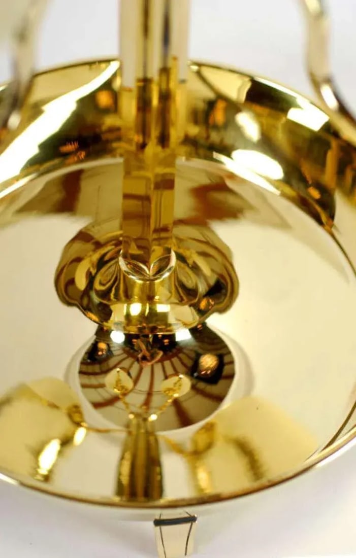 Large Tommi Parzinger Brass Candelabra for Dorlyn - 4