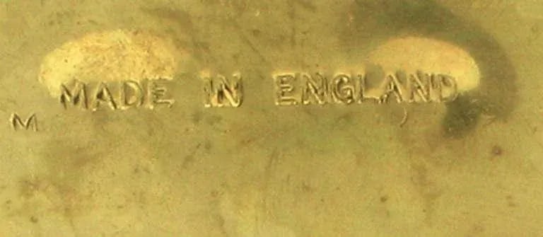 English Spurred Brass Knight's Boot Umbrella Stand - 9