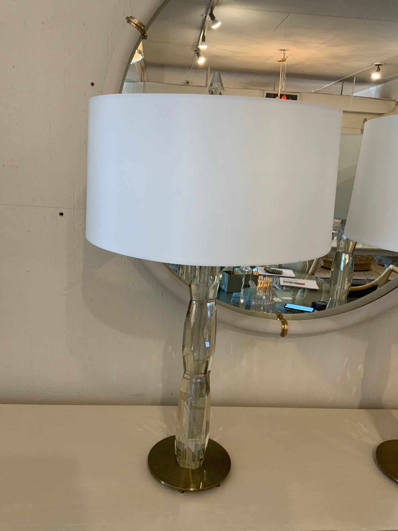 Pair of Multifaceted Lamps - 3