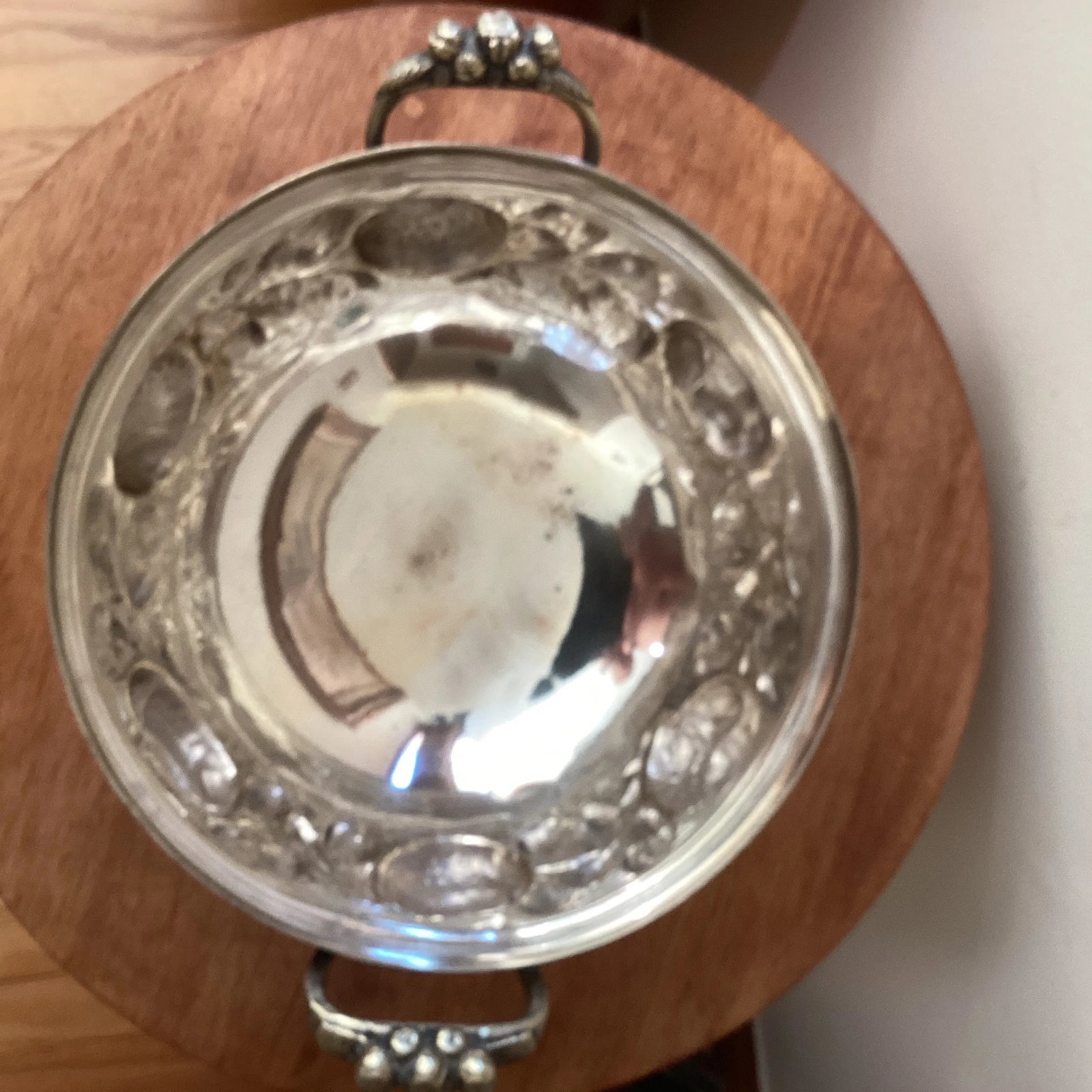 Antique Original Large Oval Silver Plated "Coquera" Dish/Tureen Stamp - 5