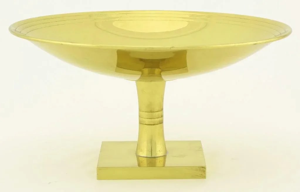 Tommi Parzinger for Dorlyn Brass Footed Compote. - 5