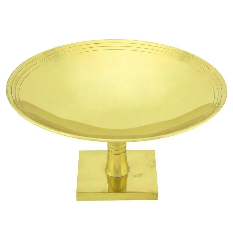 Tommi Parzinger for Dorlyn Brass Footed Compote. - 7