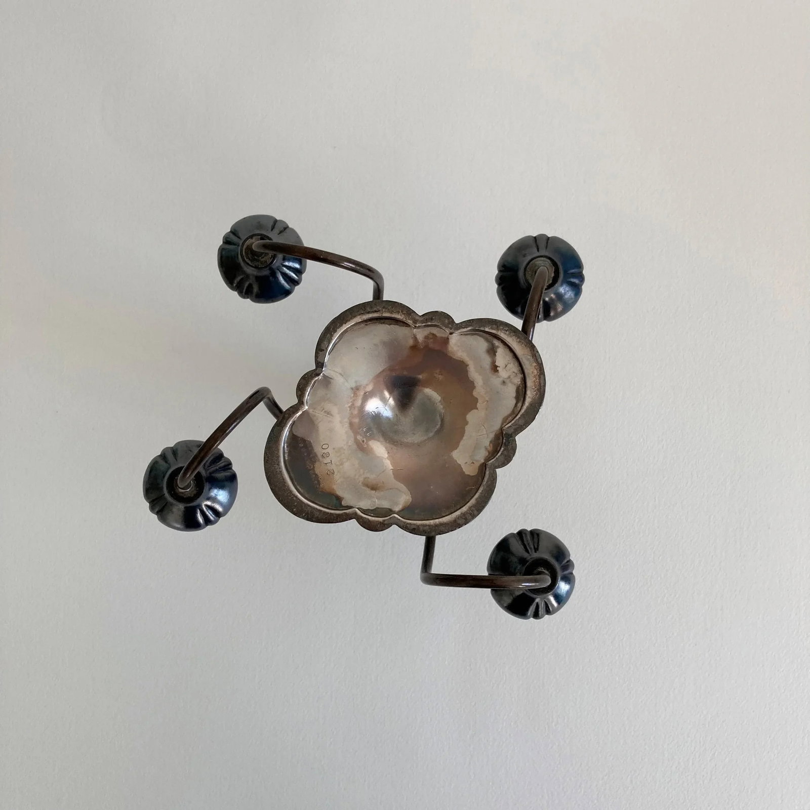 Barbour Silver Co. Art Nouveau Gothic 5 Arm Light Candelabra Quadruple Silver Plate, 1890s - 9