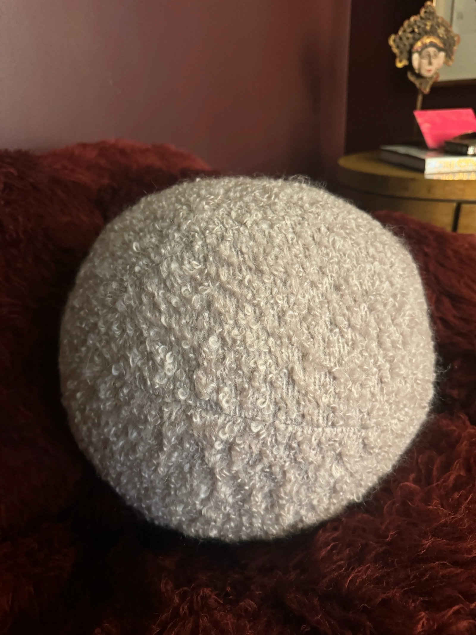 Zak and Fox Boucle Round Pillow - 2