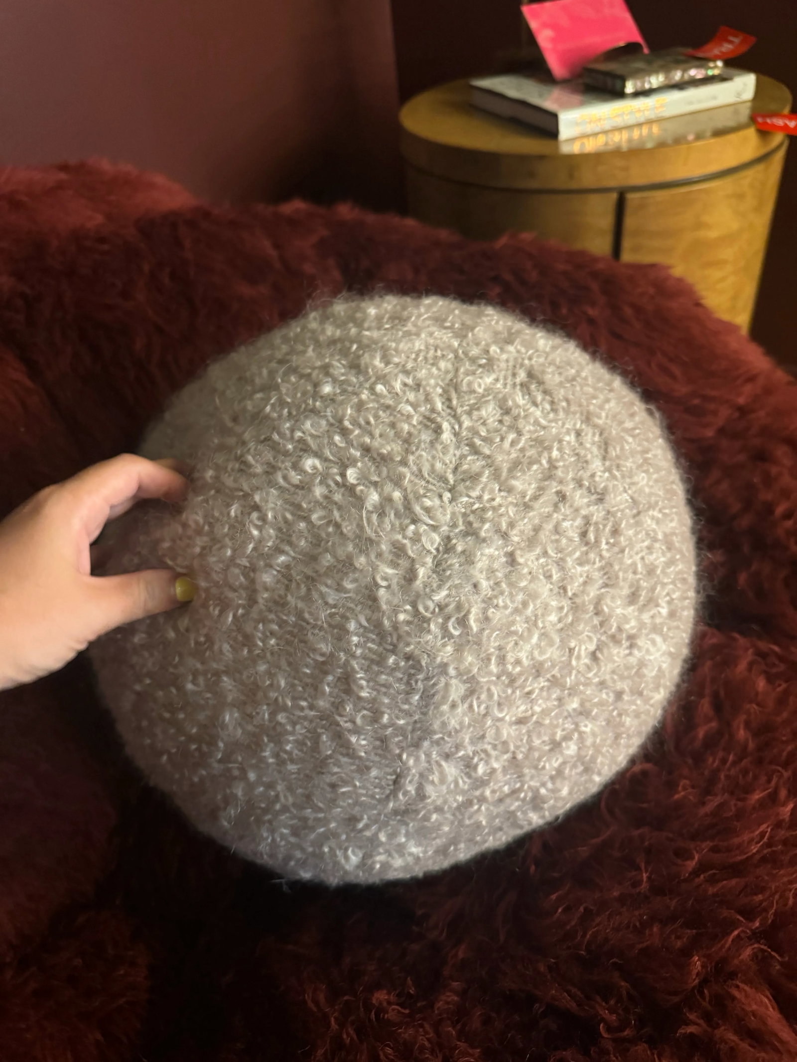 Zak and Fox Boucle Round Pillow - 3