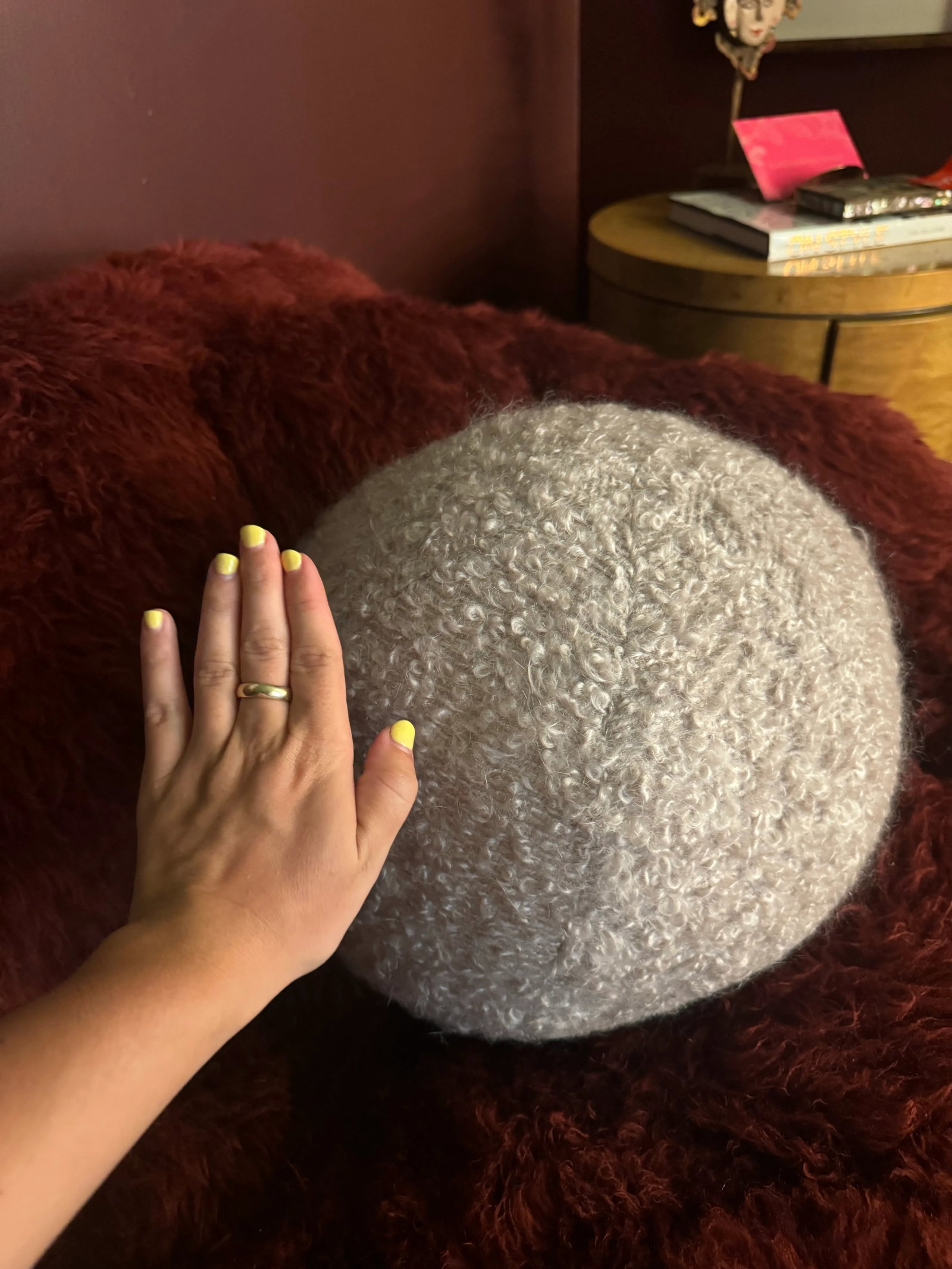 Zak and Fox Boucle Round Pillow - 4