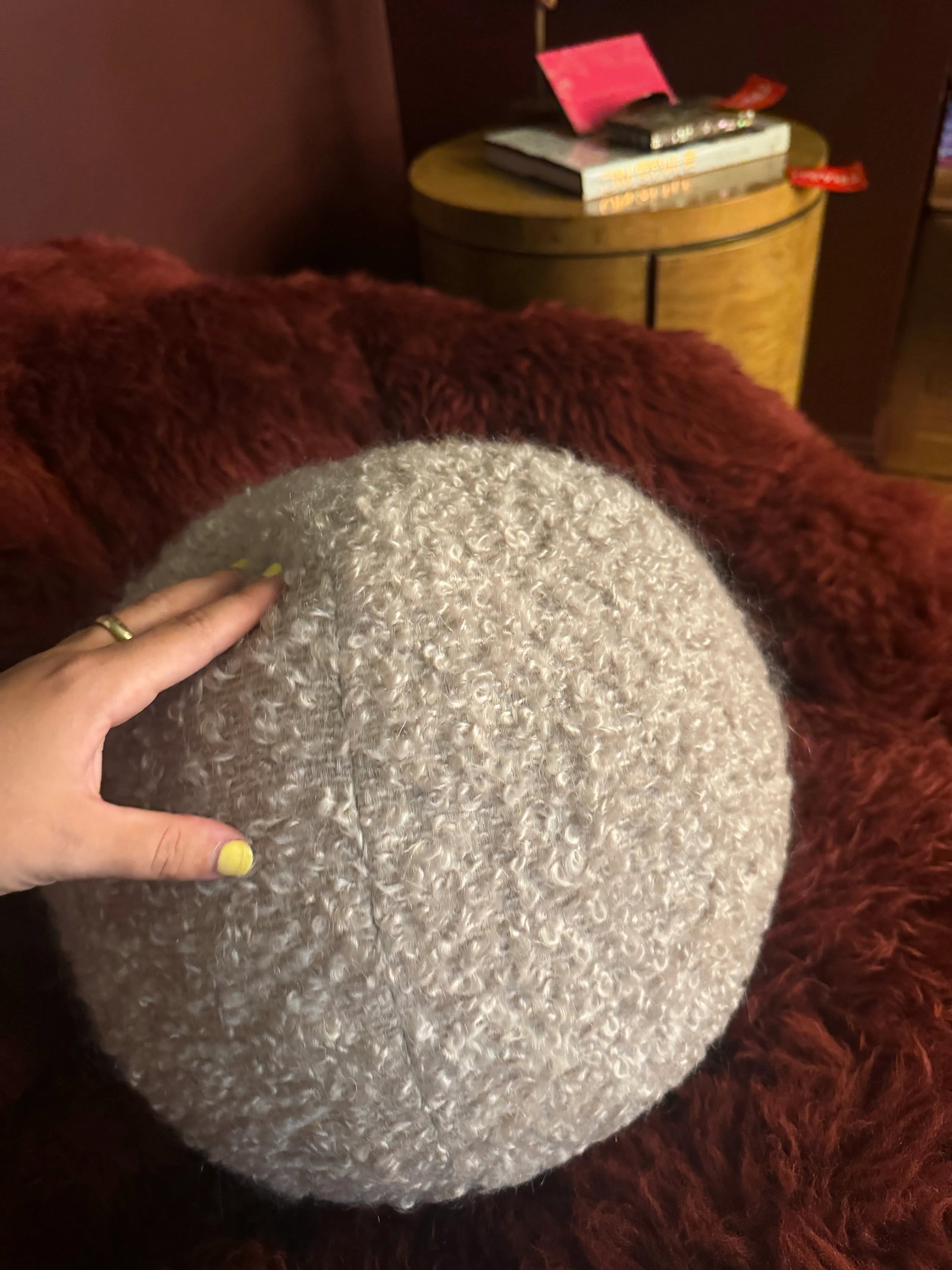 Zak and Fox Boucle Round Pillow - 6