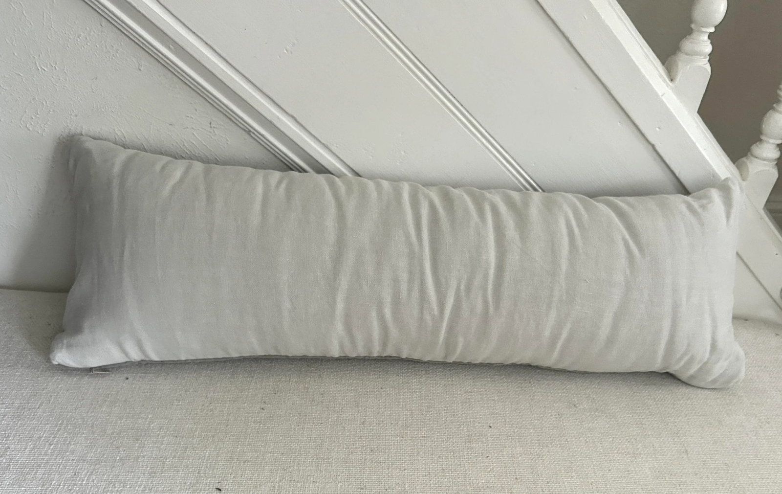 Bella Notte and Linen Long Lumber Pillow in Sterling - 6