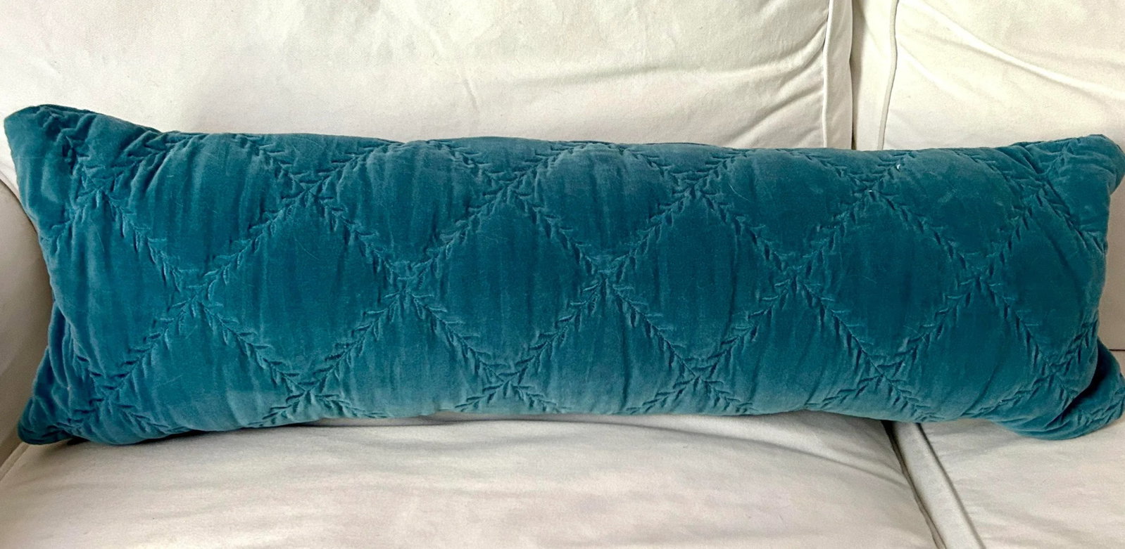 Bella Notte and Linen Long Lumber Pillow in Cenote - 11