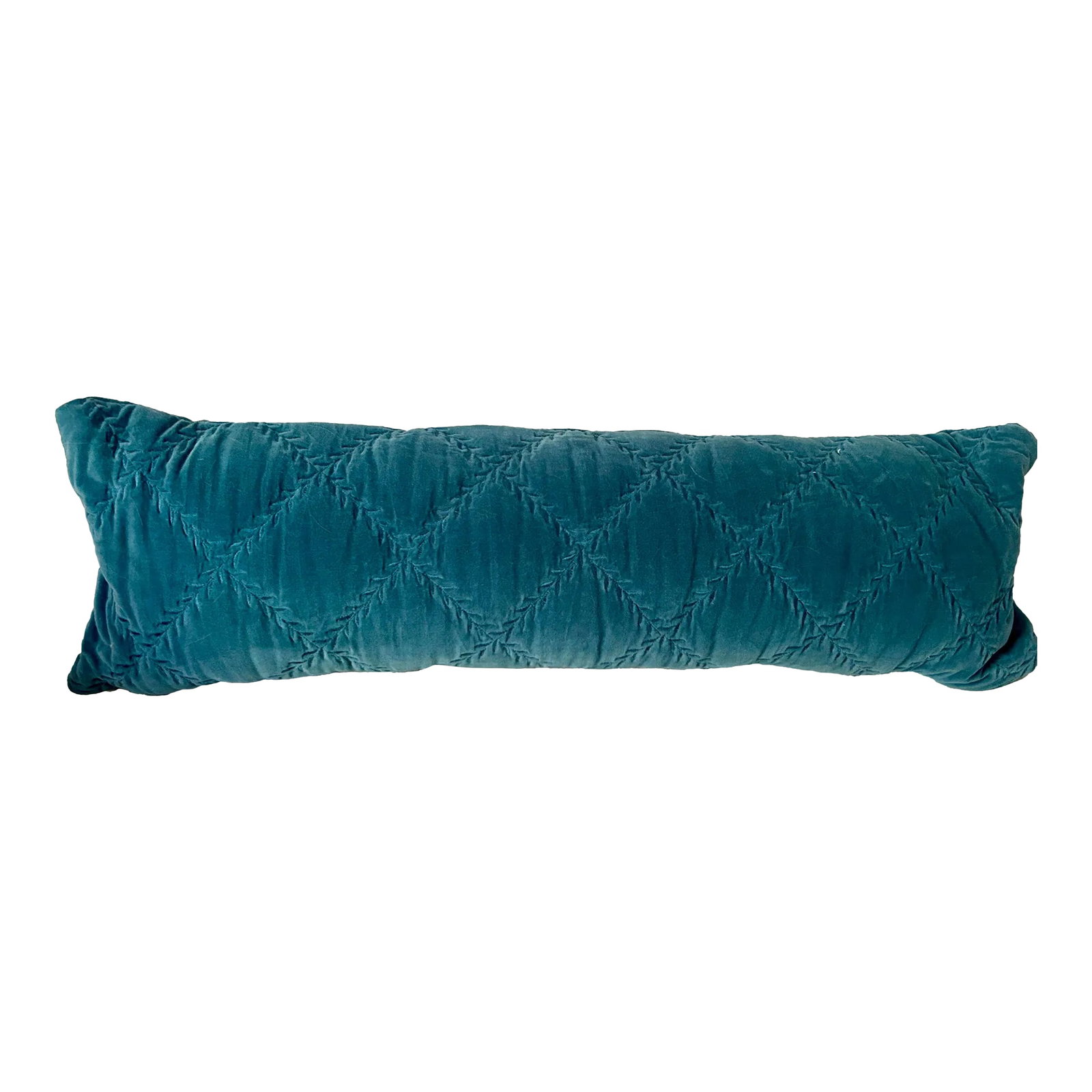 Bella Notte and Linen Long Lumber Pillow in Cenote: Bella Notte Cenote Long Lumber Pillow. Custom made long lumber pillow made with Bella Notte Linen fabric cotton velvet. Fabric has been discontinued and is no longer available. Color is still