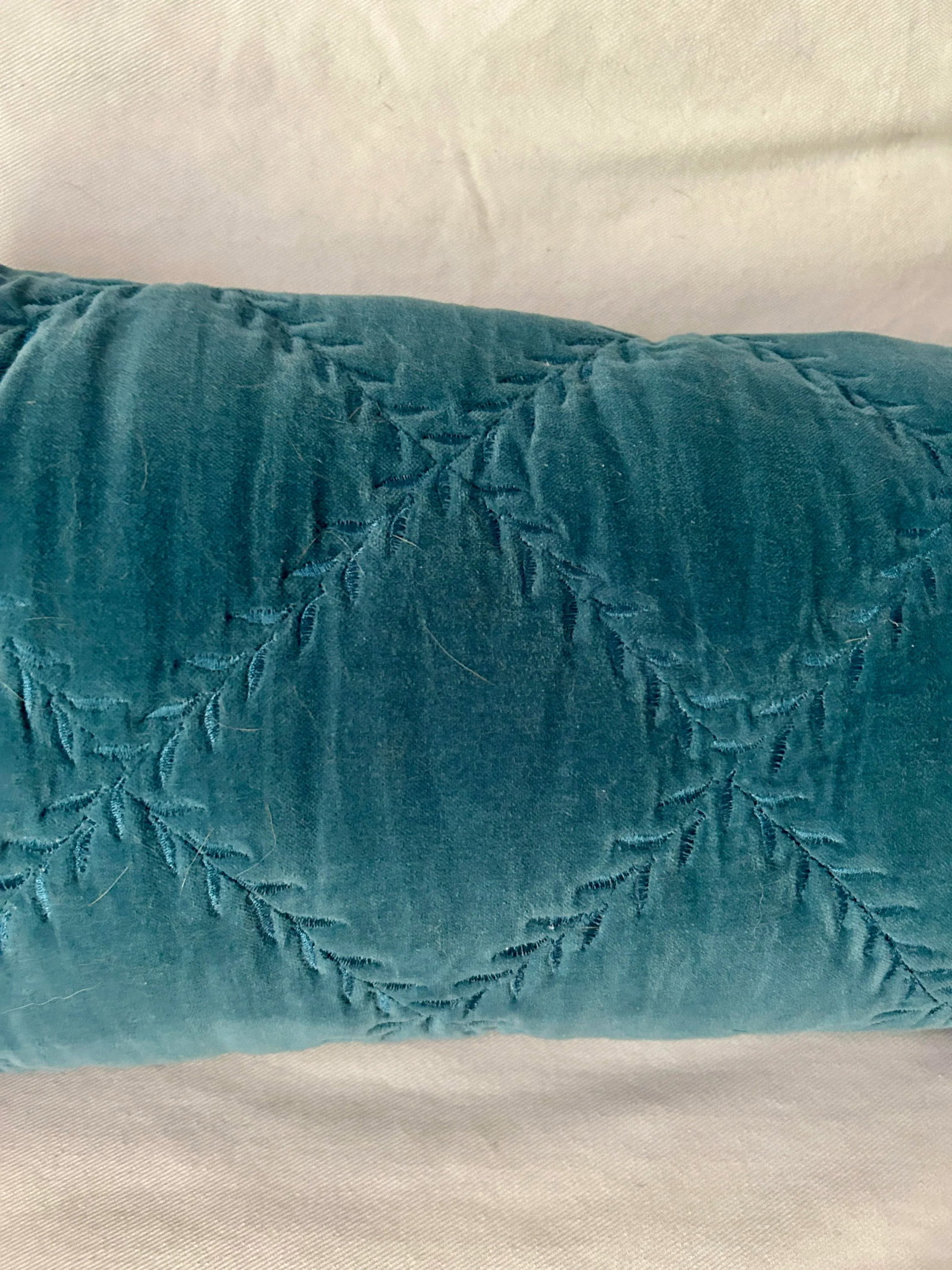Bella Notte and Linen Long Lumber Pillow in Cenote - 2