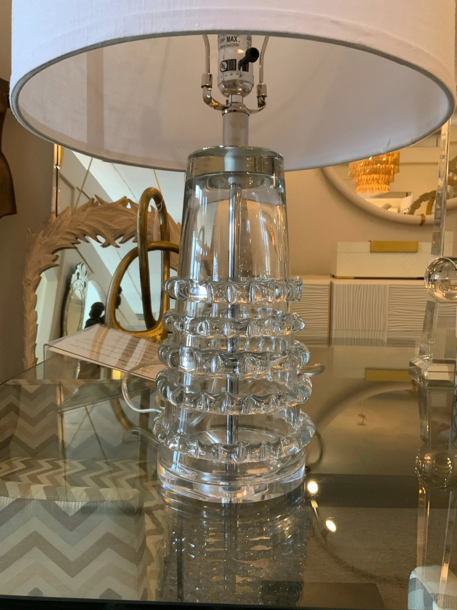 Modern Glass Ribbon Lamp - 2