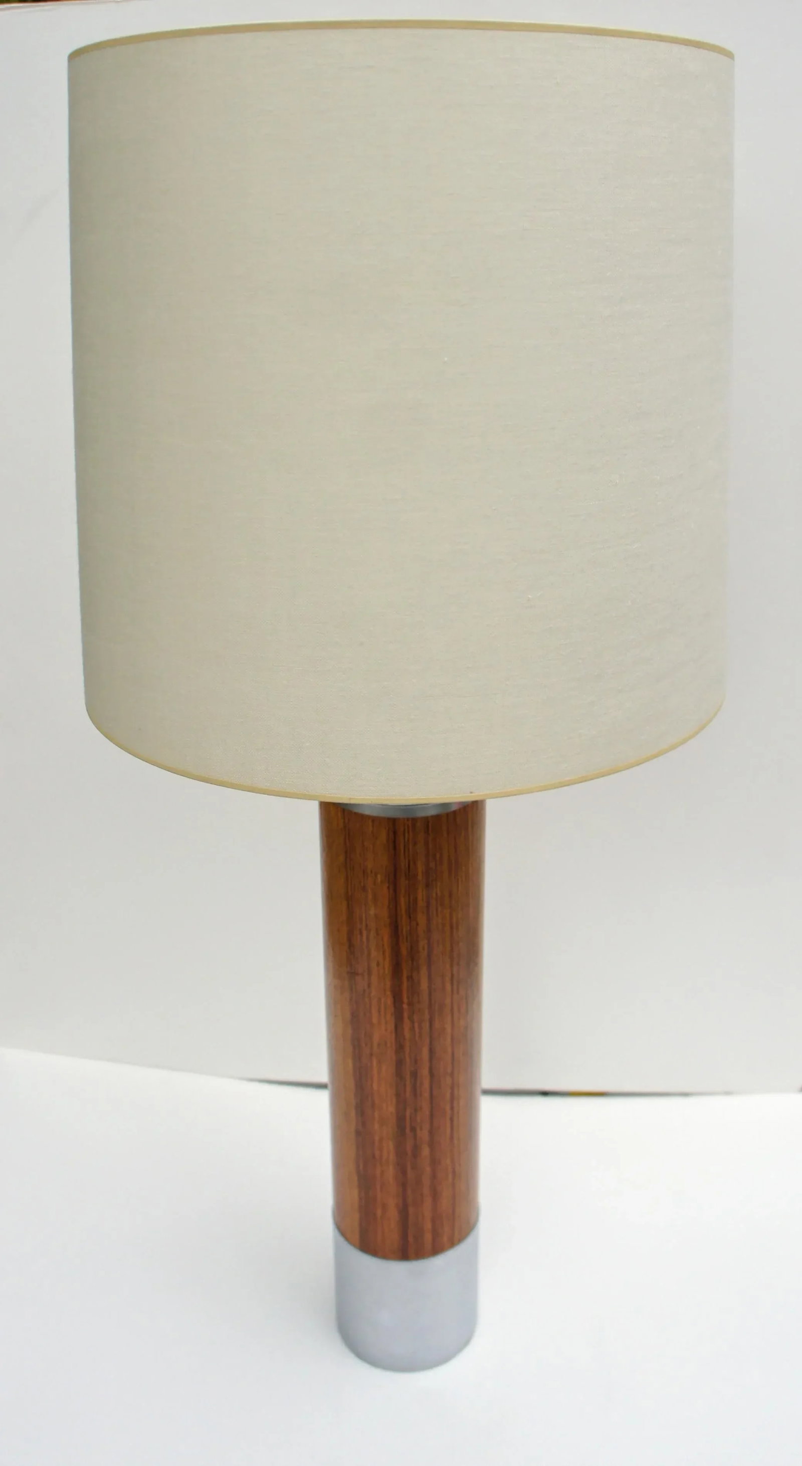1970s Mod Lightolier Column Table Lamp - 2
