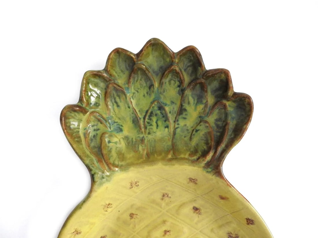1950s Dickman Walker Pottery Pineapple Platter - 3