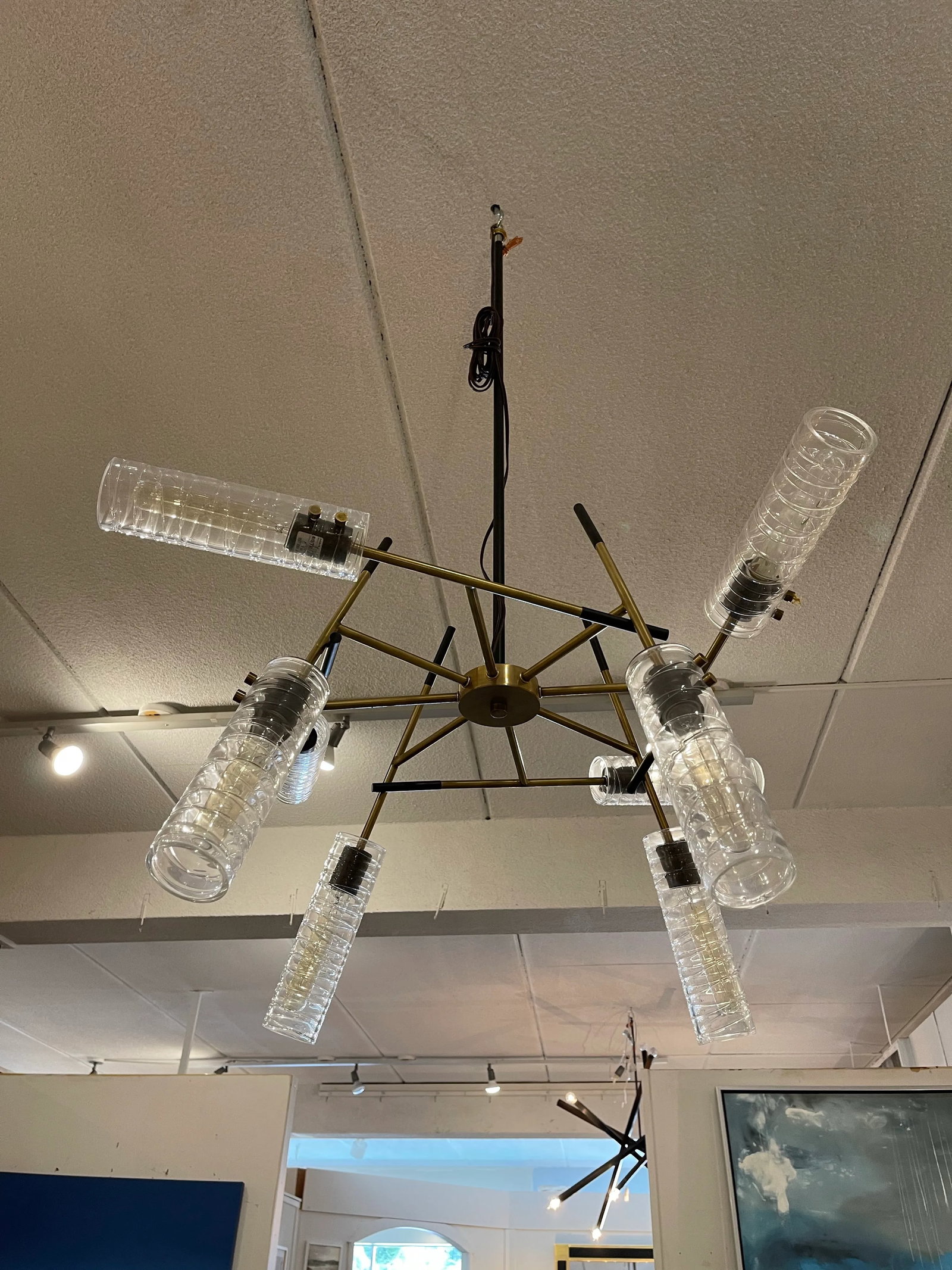 Telesto Chandelier in Brass Finish - 4