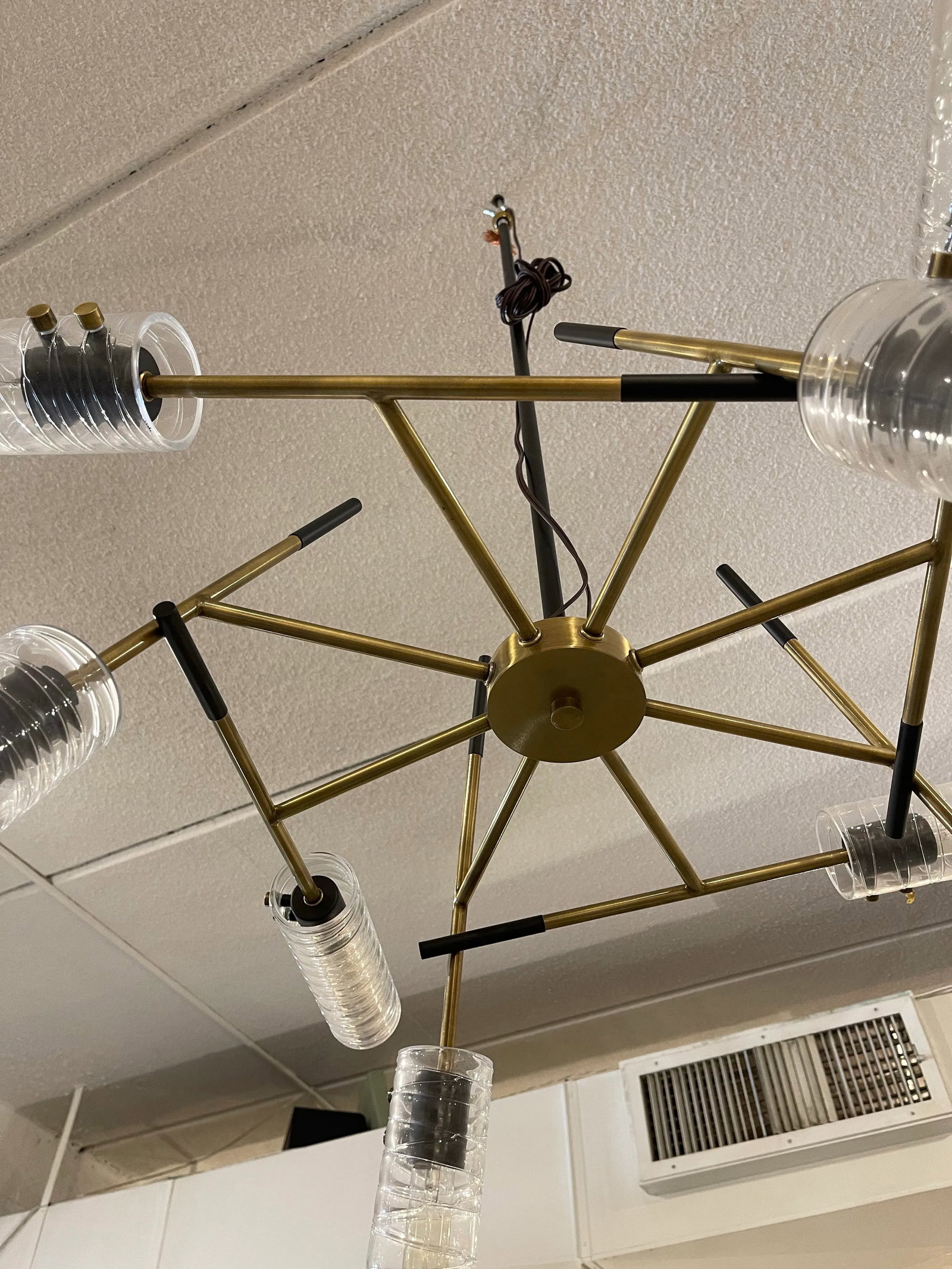 Telesto Chandelier in Brass Finish - 6