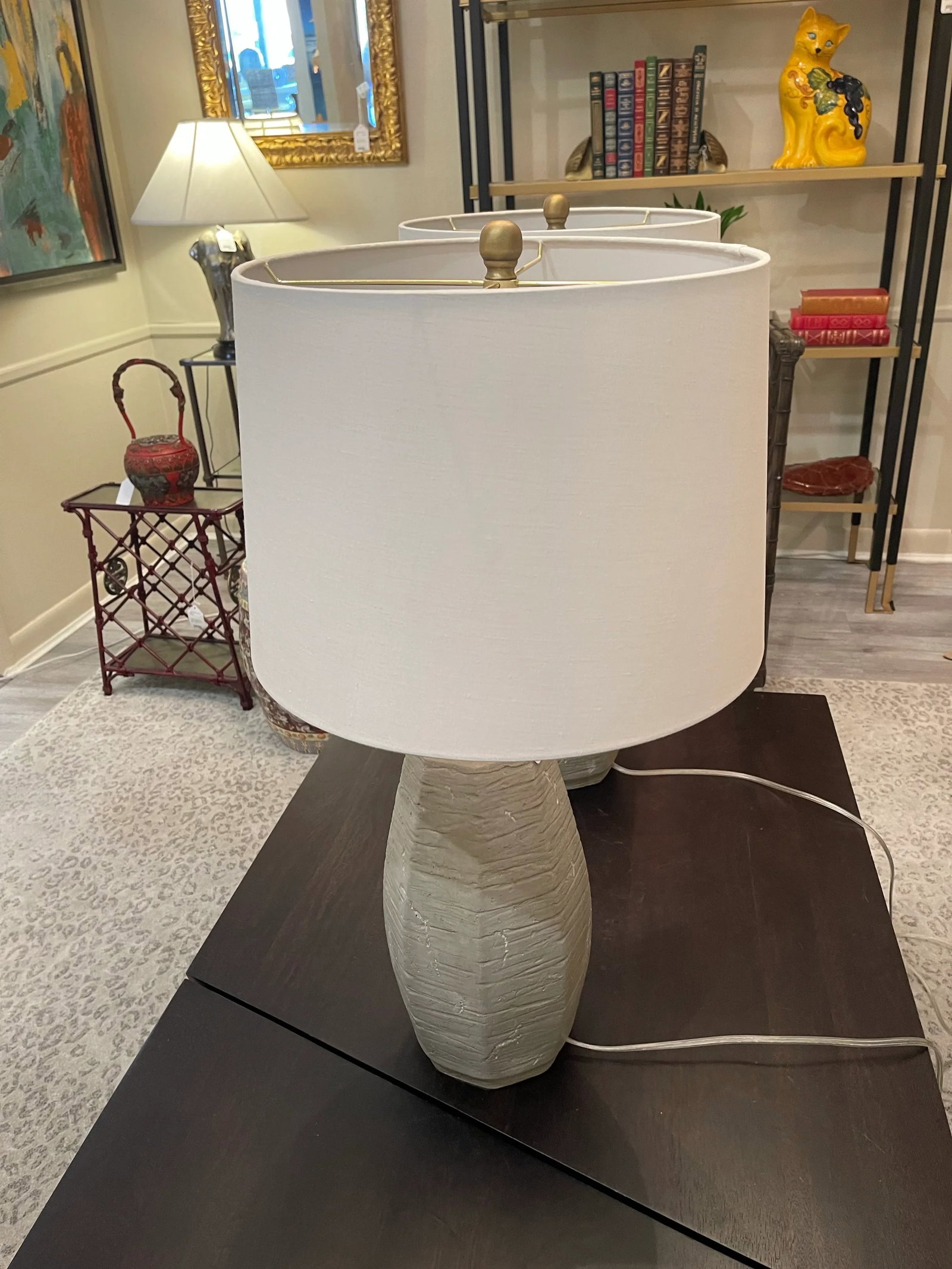 Pair of Gray Lamps - 5