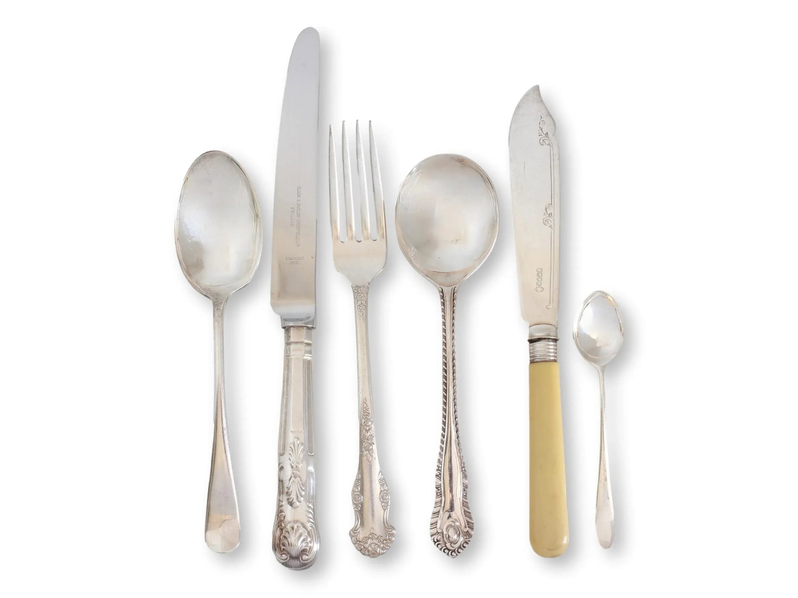 Early 20th Century Mixed English Flatware, Service for 6- 36 Pieces - 2