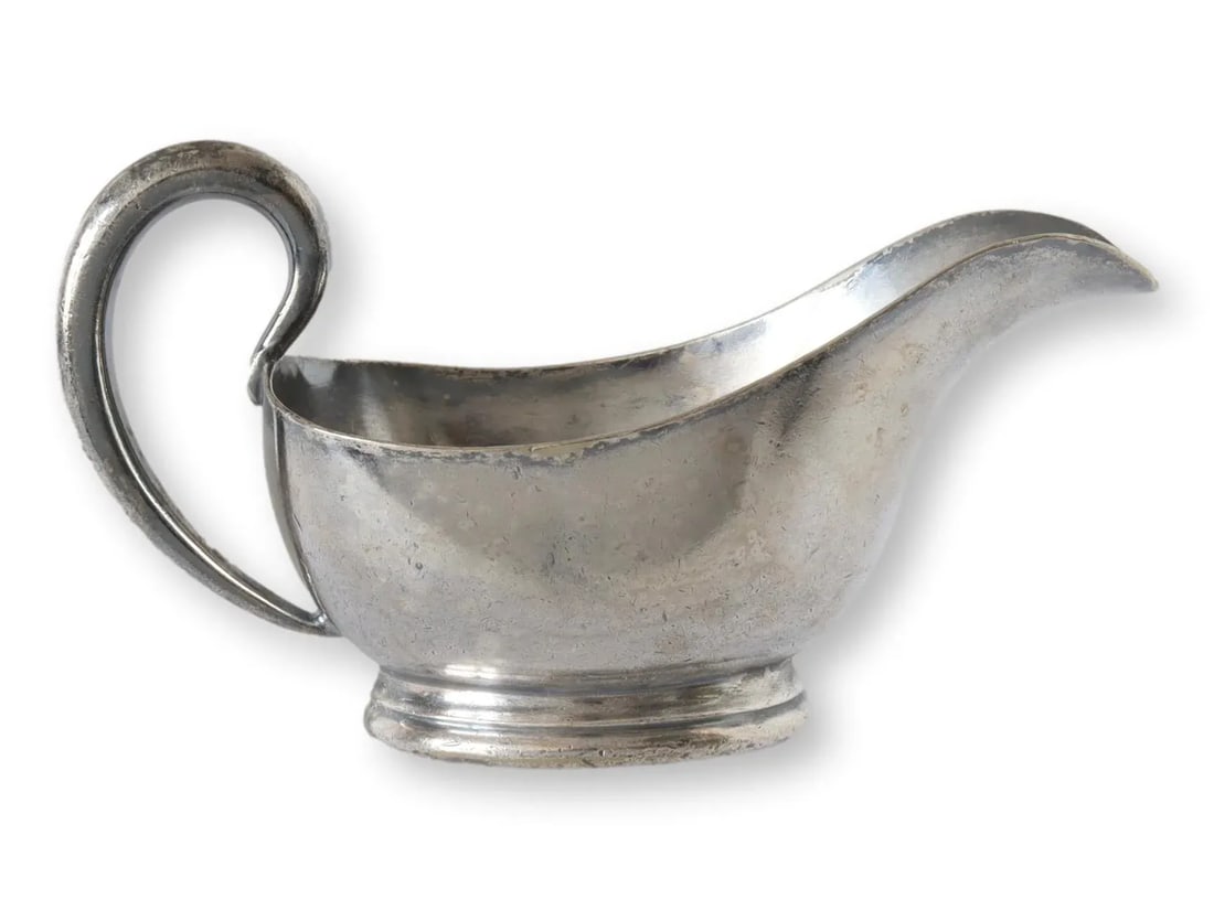 Early 20th Century Anchor Line Steam Ship Company Gravy / Sauce Boat | Elkington Hotelware - 3