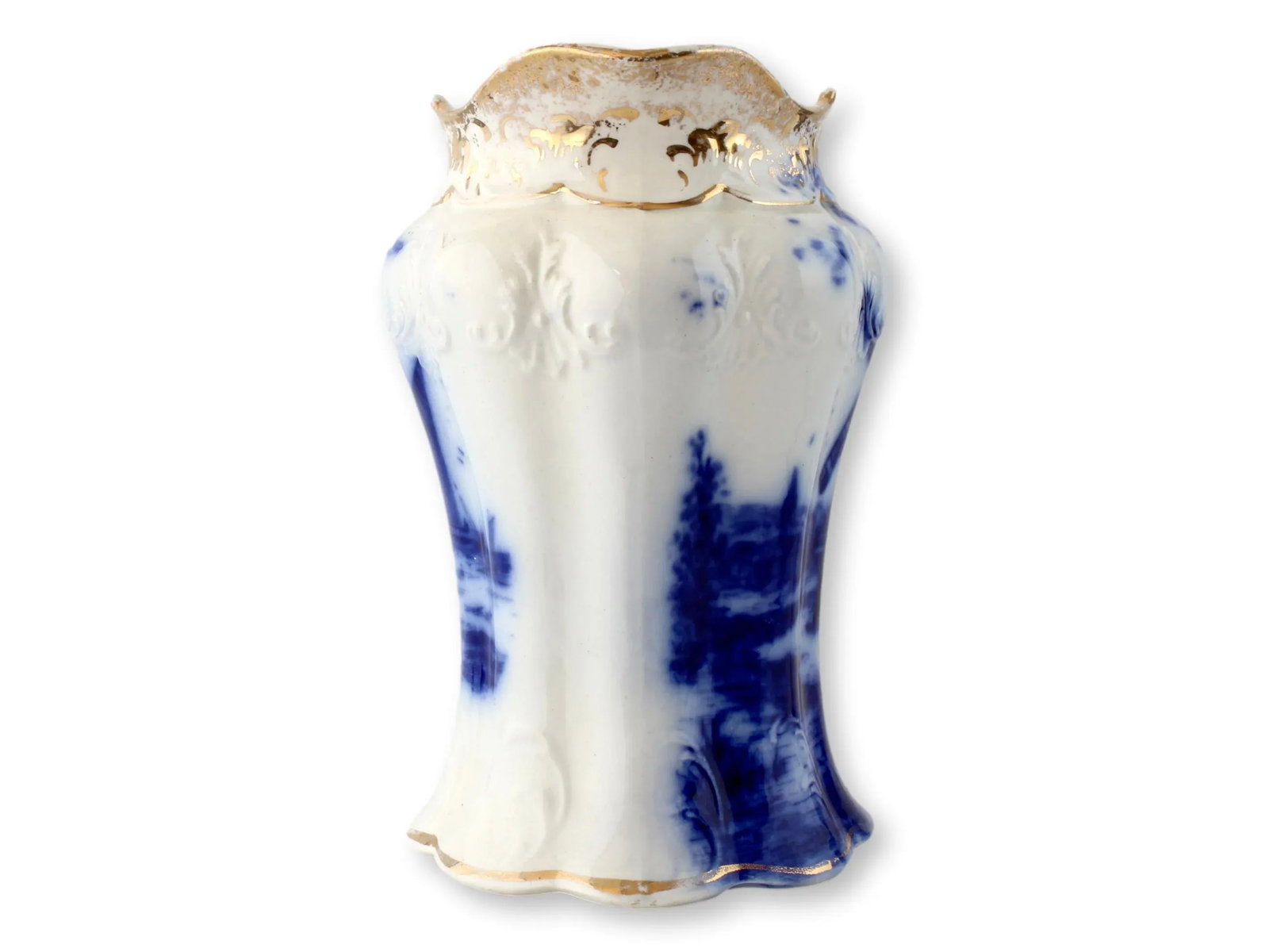 Late 19th Century English Flow Blue Nautical Jugs- Set of 2 - 8