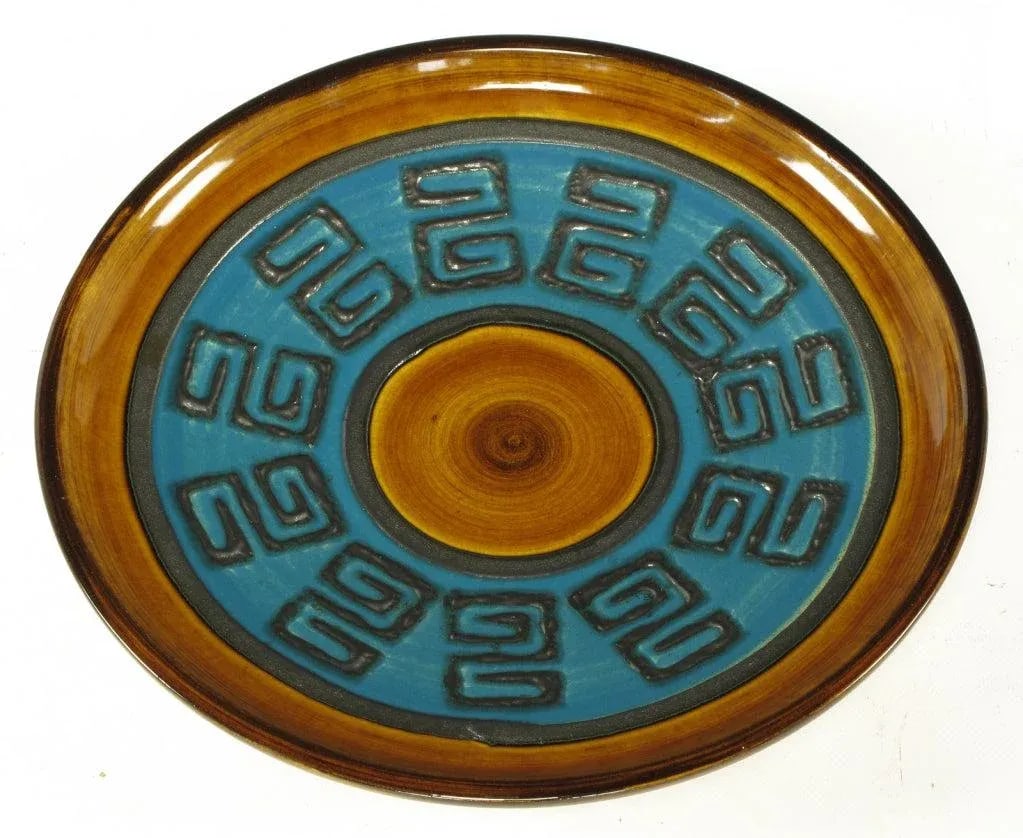 Glazed Ceramic Charger Stamped Germany 289-29 - 2