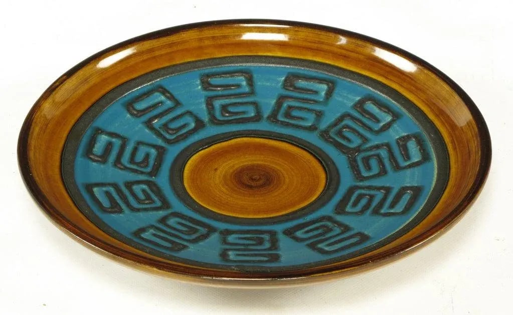 Glazed Ceramic Charger Stamped Germany 289-29 - 3