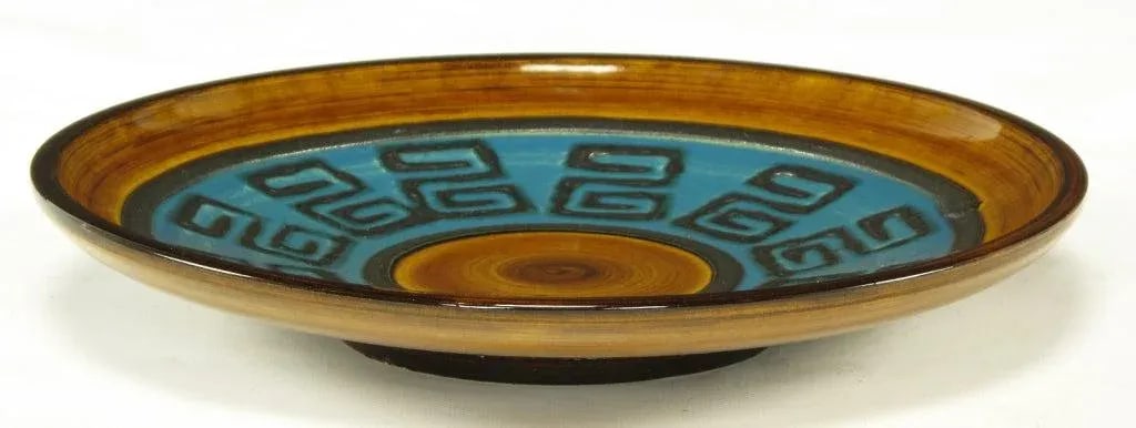 Glazed Ceramic Charger Stamped Germany 289-29 - 4