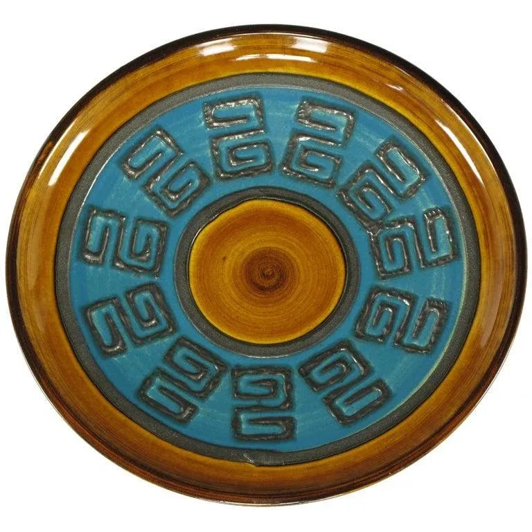 Glazed Ceramic Charger Stamped Germany 289-29 - 6