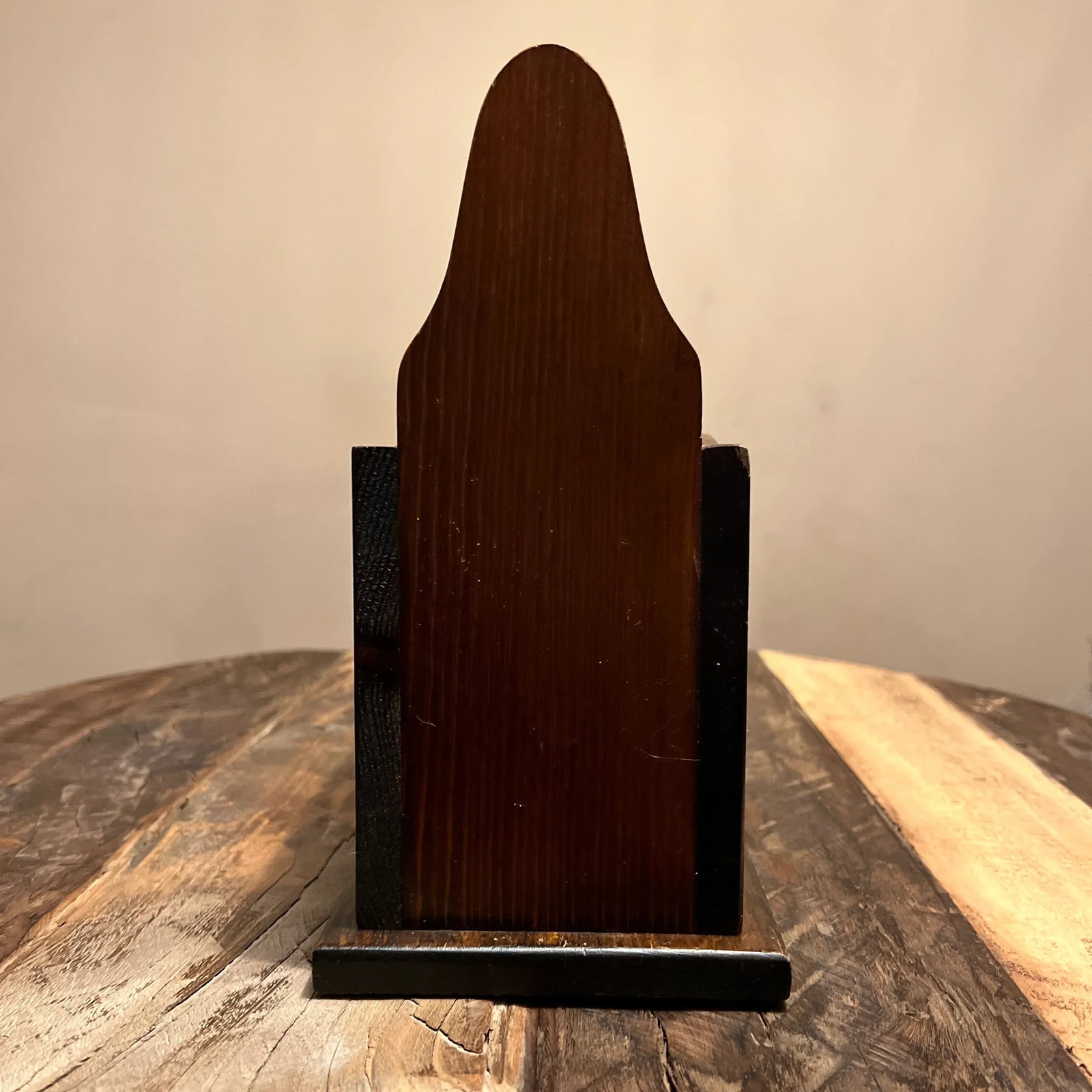1980s Vintage Solid Wood Mail Letter Box Features Eagle Country Americana Farmhouse - 4