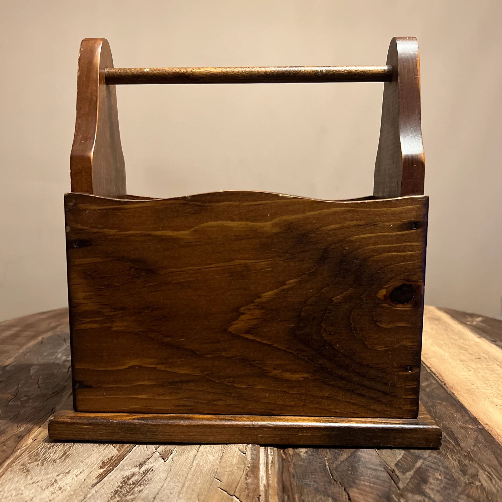 1980s Vintage Solid Wood Mail Letter Box Features Eagle Country Americana Farmhouse - 5
