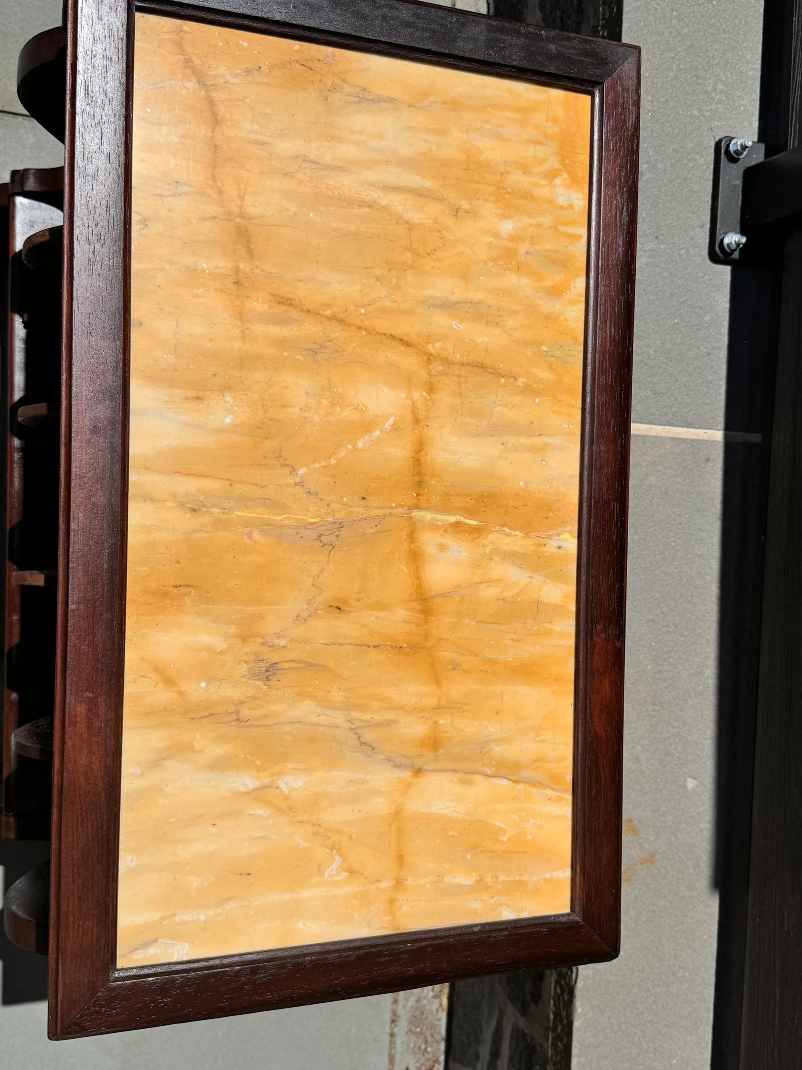Early 19th Century Victorian Rosewood Marble Top Canterbury - 10