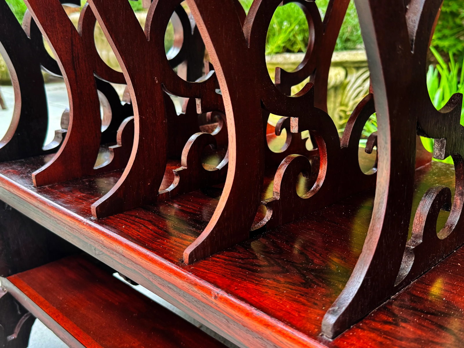 Early 19th Century Victorian Rosewood Marble Top Canterbury - 11