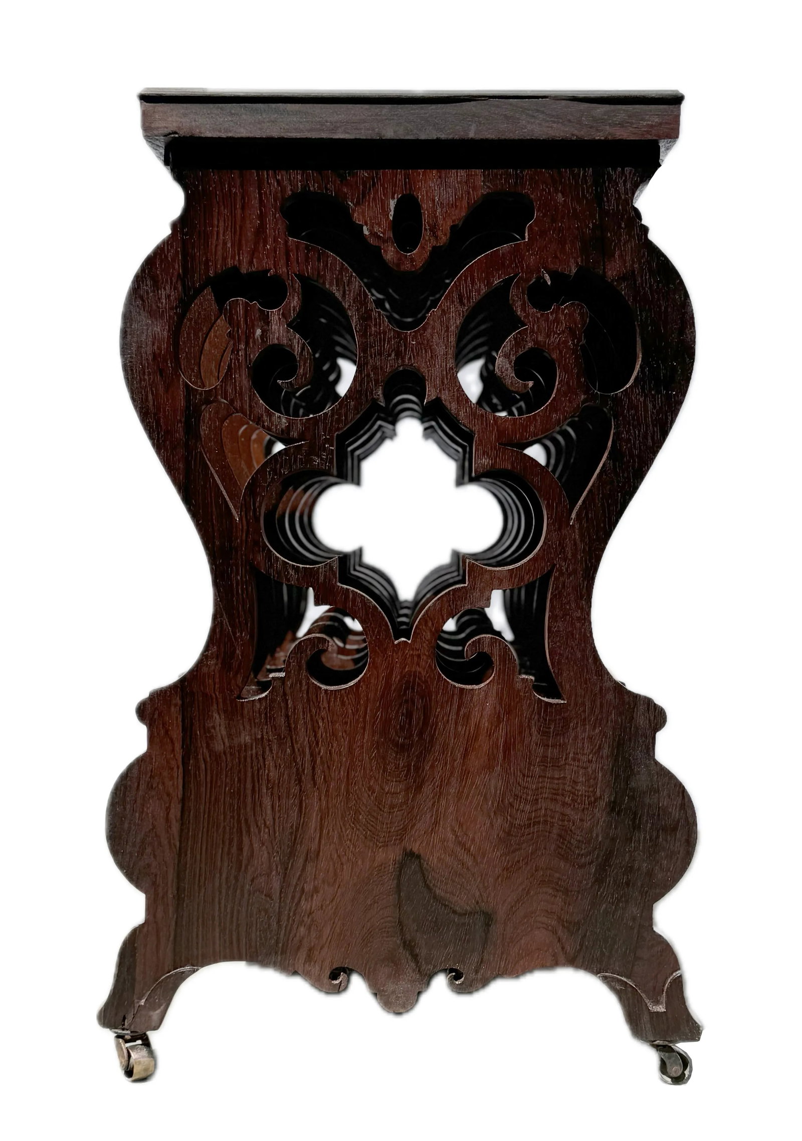 Early 19th Century Victorian Rosewood Marble Top Canterbury - 5