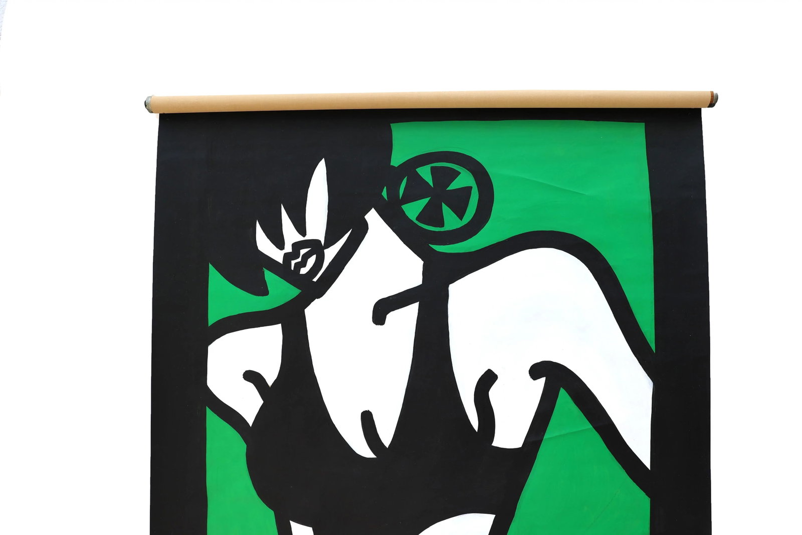 1980's Pop Art Window Shade Roller for Window or Wall - 2