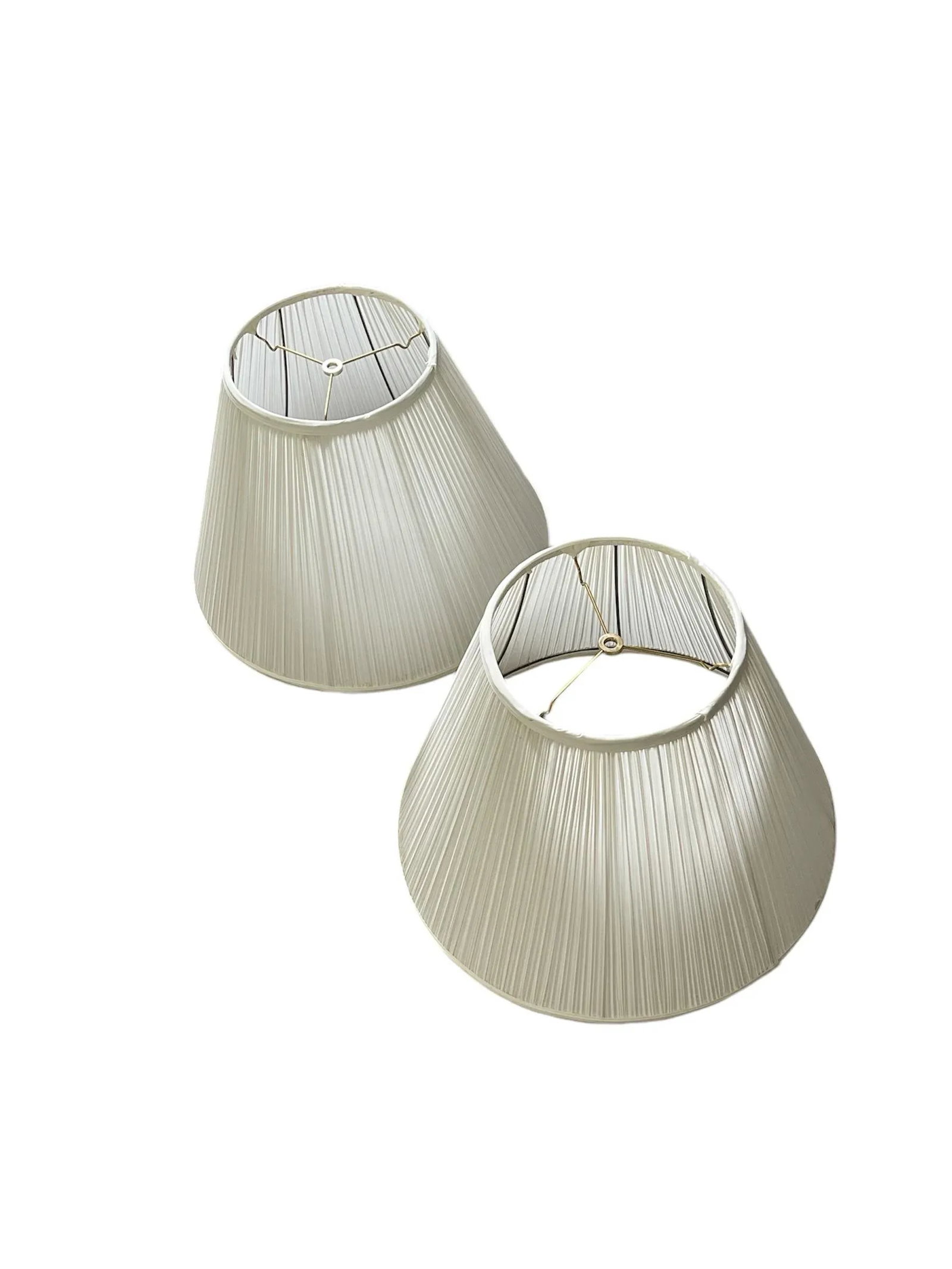 Vintage Hollywood Regency Enamel and Brass Table Lamps Attributed to Tommi Parzinger Stiffel - a Pai - 7