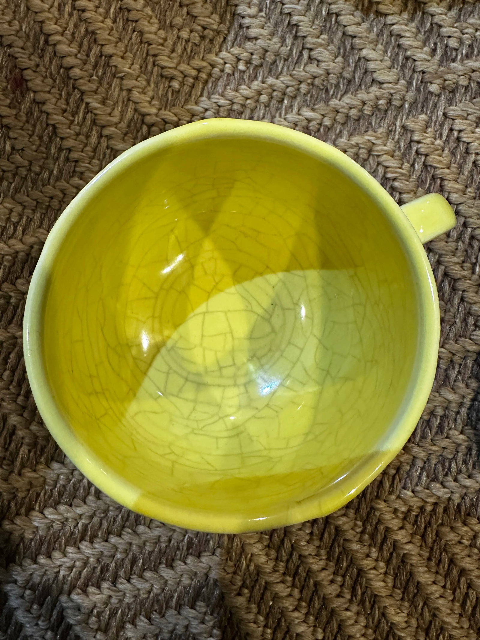 1950s Vintage Selca Yellow Majolica Cabbage Plate Set- 42 Pieces - 11