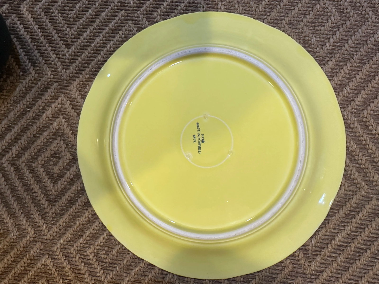 1950s Vintage Selca Yellow Majolica Cabbage Plate Set- 42 Pieces - 7