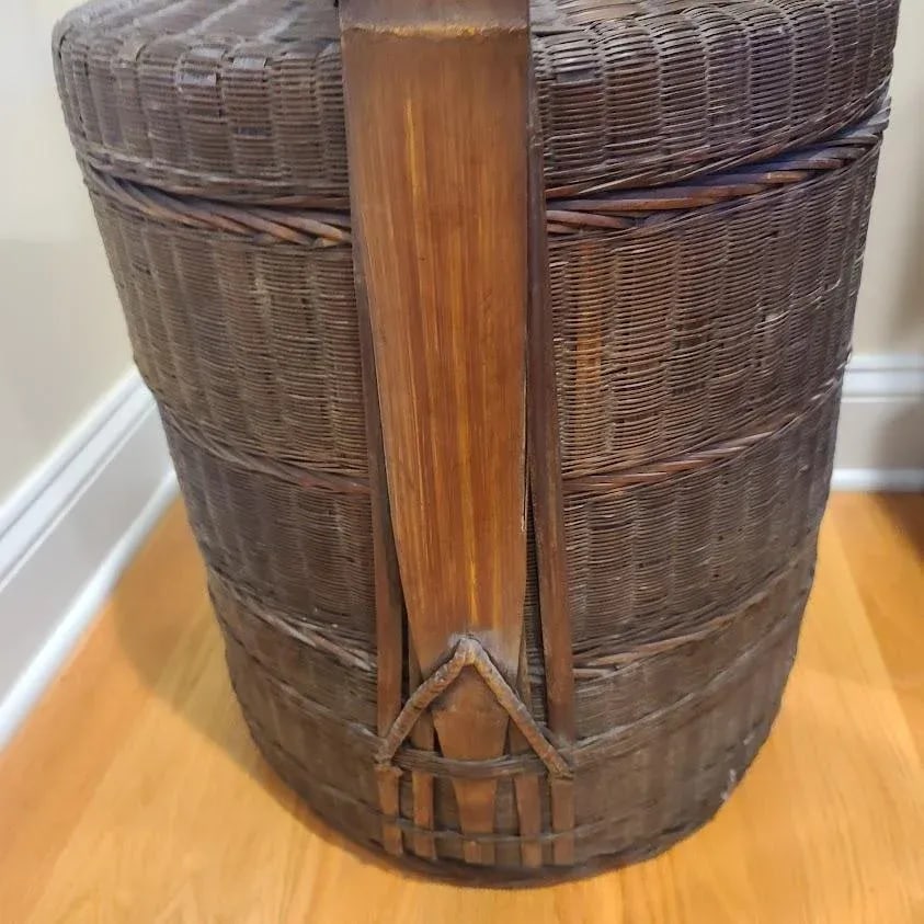 Early 20th Century Antique Chinese 3-Tier Betrothal Wedding Basket - 3