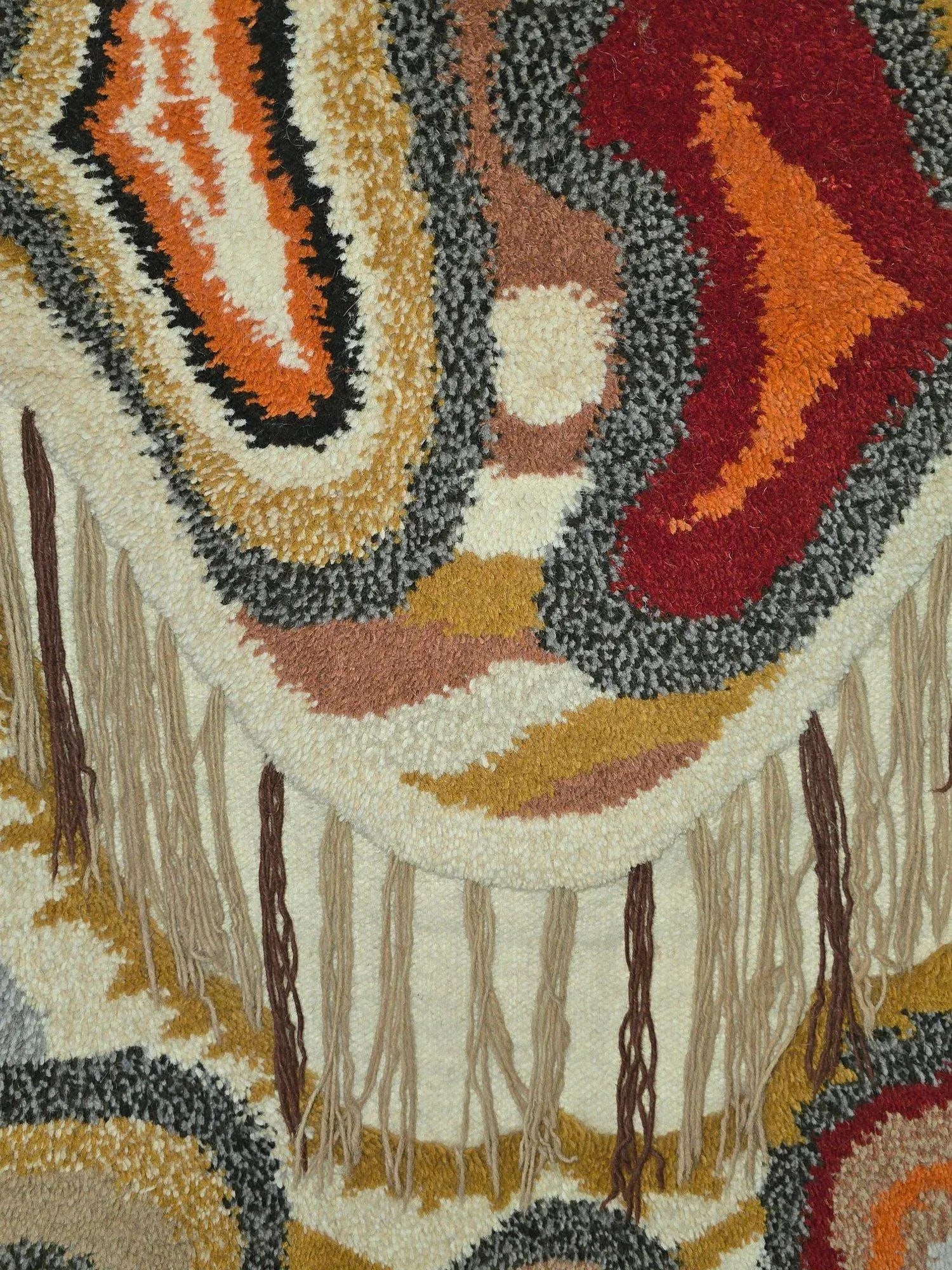 1970s Macrame Wall Rug Tapestry - 2