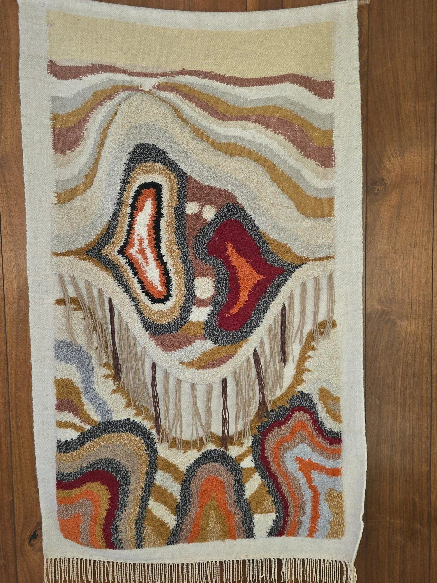 1970s Macrame Wall Rug Tapestry - 7