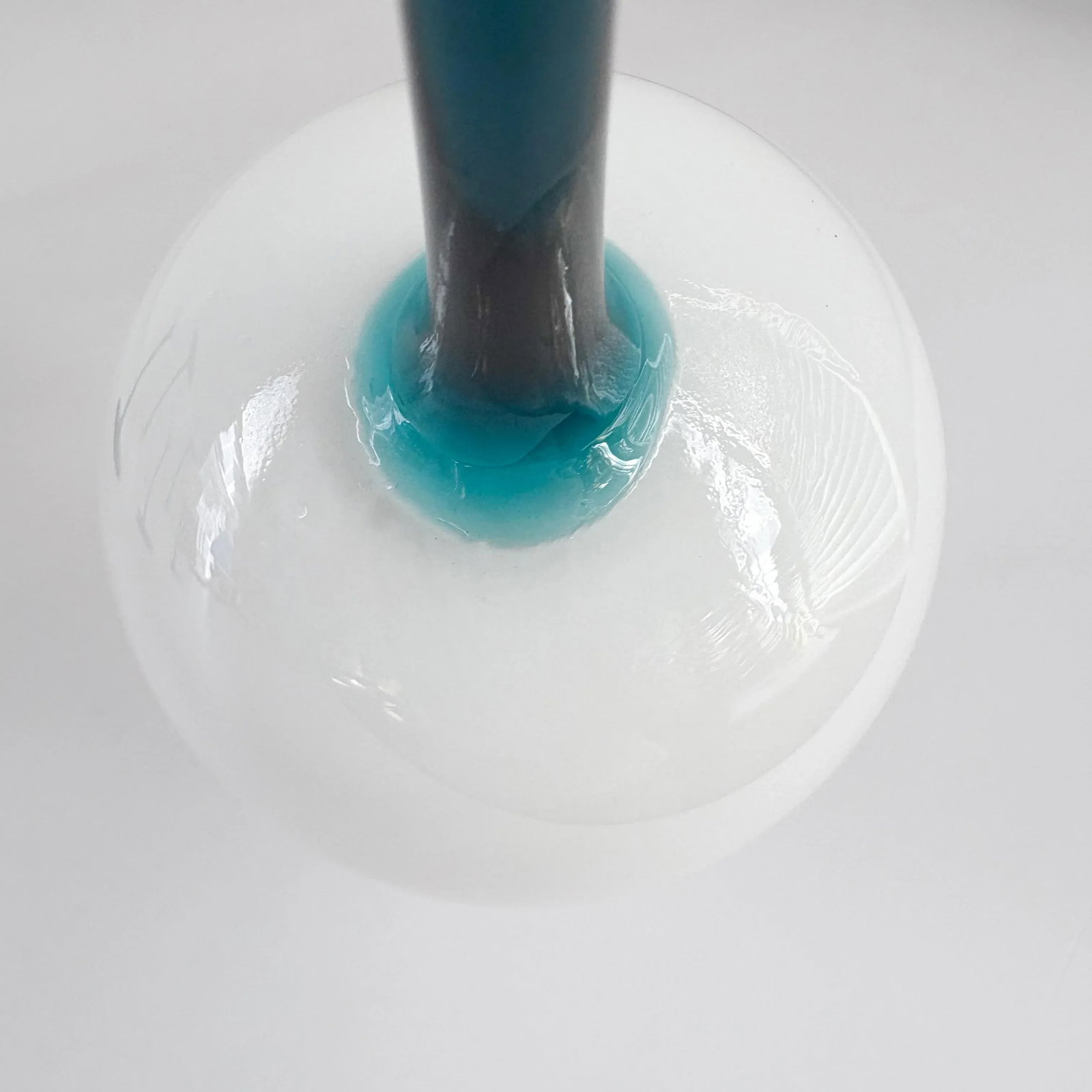 1960s Carlo Moretti Empoli Cased Teal Stemmed Wine Glasses- Set of 6 - 9