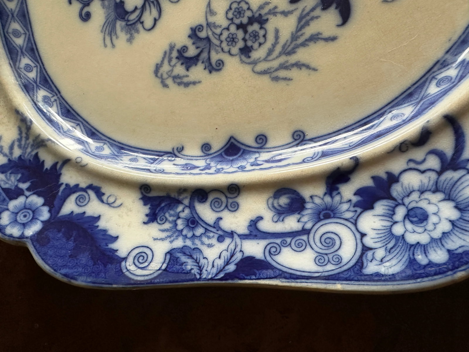19th Century John Ridgeway, Staffordshire Cauldon England, Well Serving Platter - 3