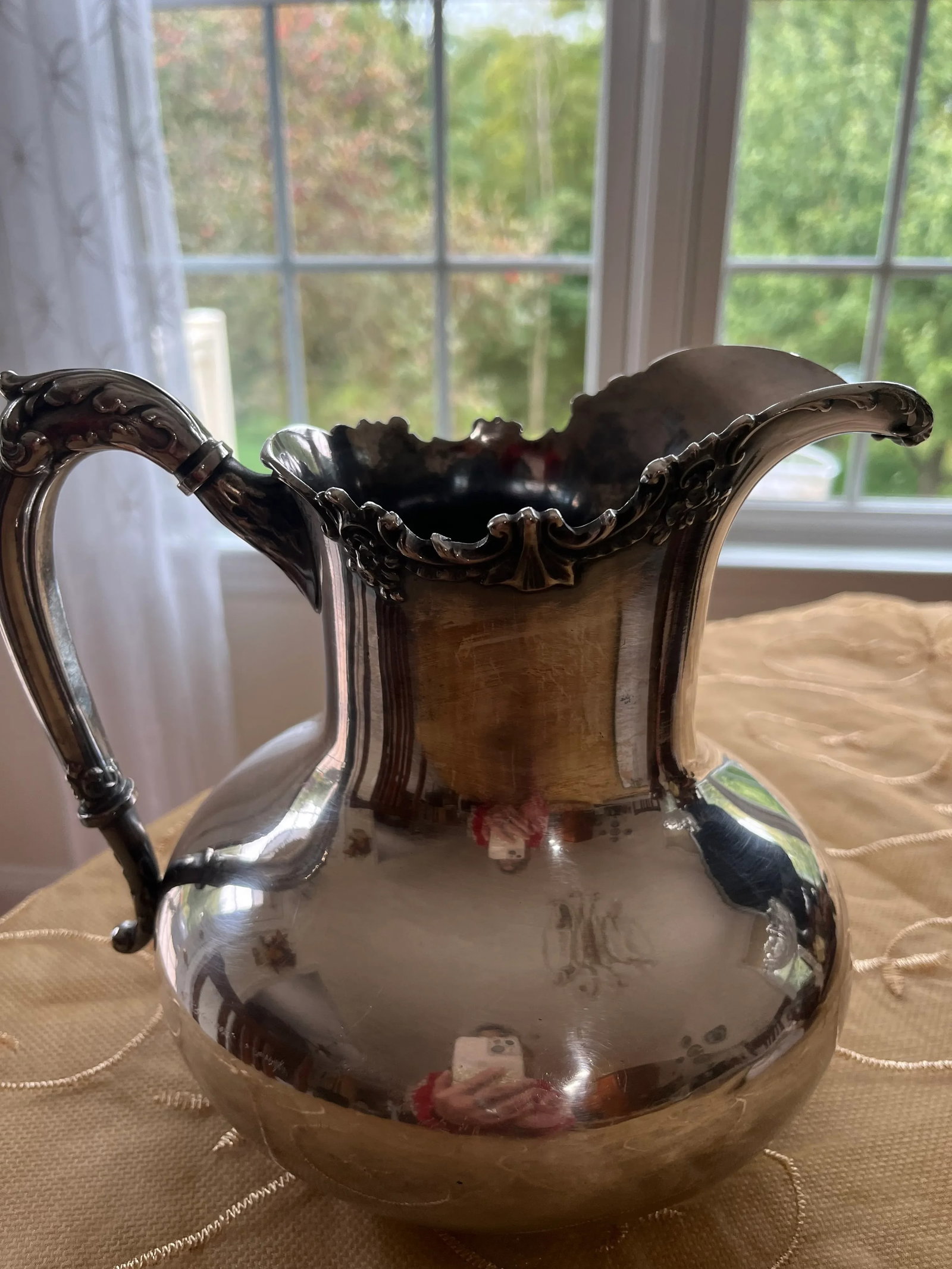 19th Century Reed and Barton Silver Plated Water Pitcher - 2