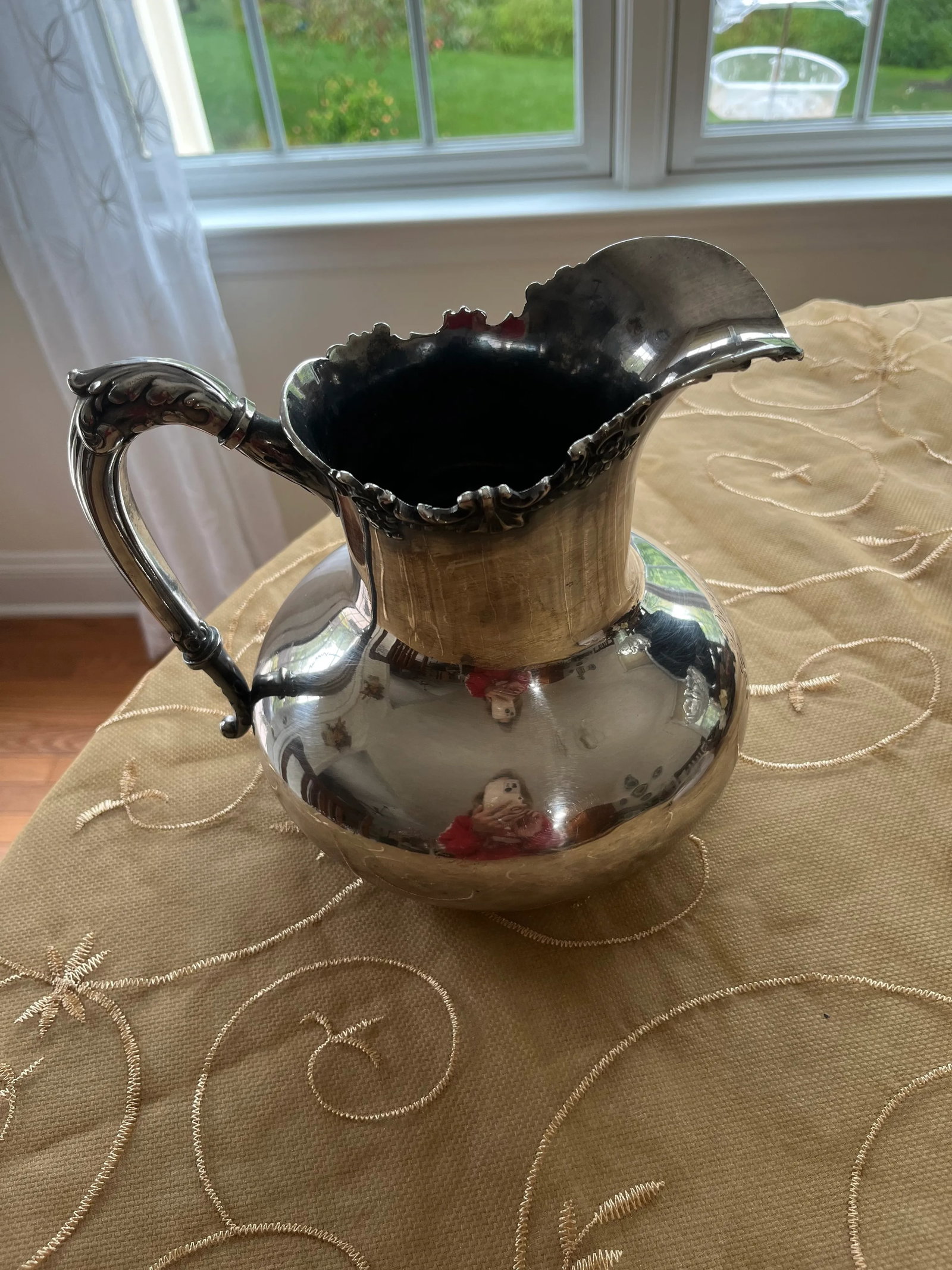 19th Century Reed and Barton Silver Plated Water Pitcher - 3
