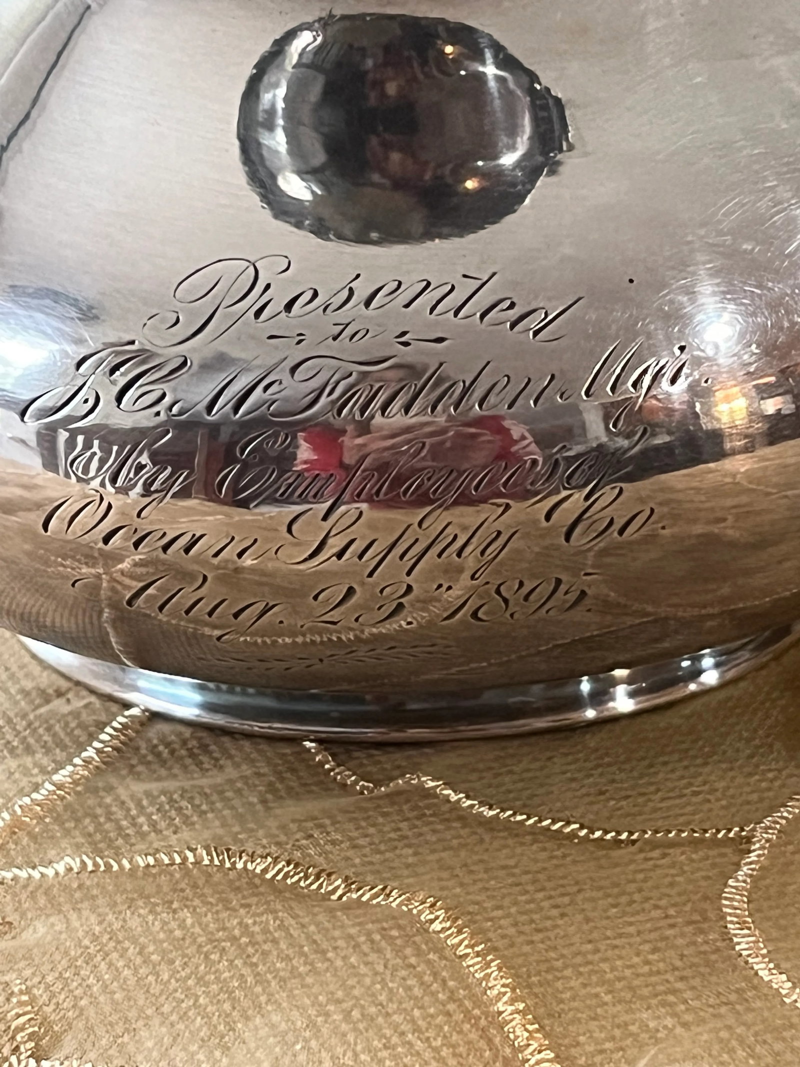 19th Century Reed and Barton Silver Plated Water Pitcher - 6