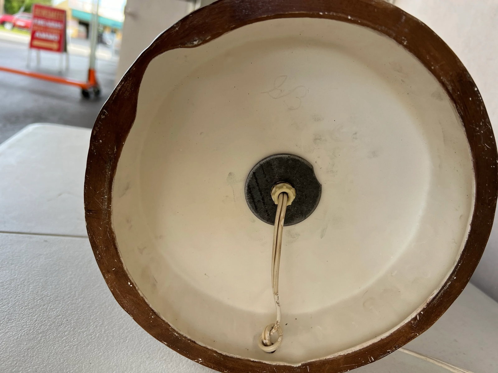 1960s Ceramic Owl Lamp With Shade - 6