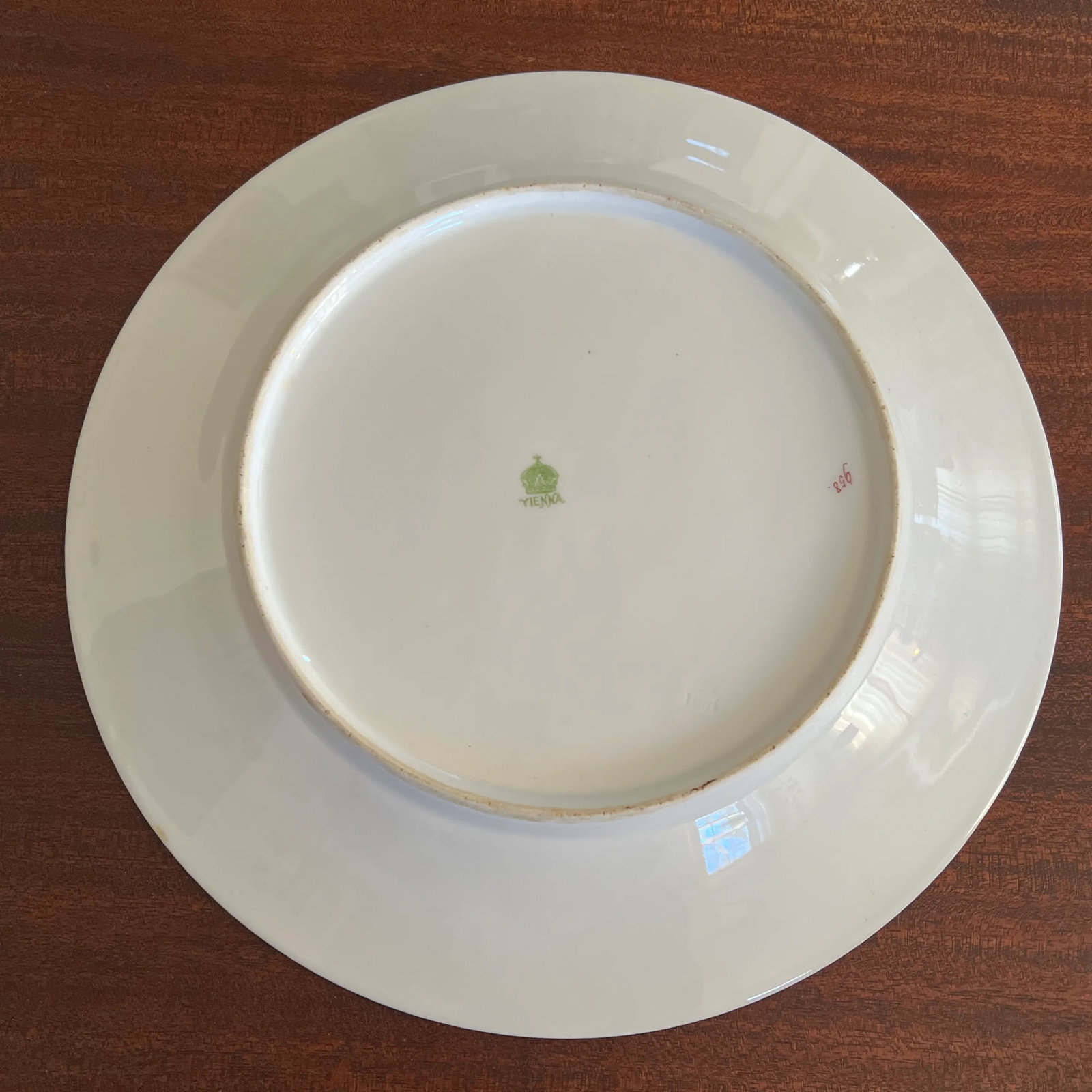 Antique Vienna Cabinet Plate Features Courting Couple - 8